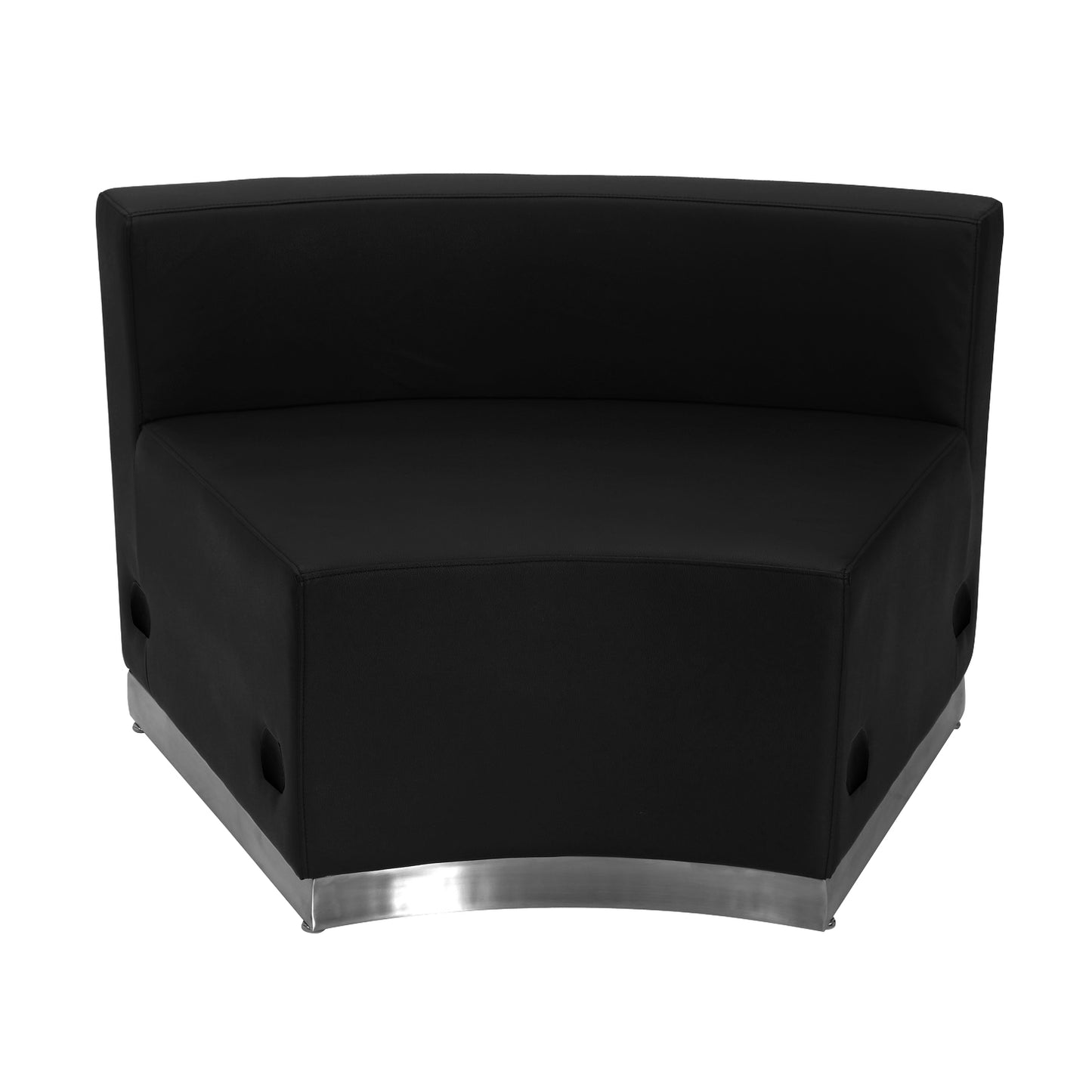 HERCULES Alon Series Black LeatherSoft Reception Configuration, 3 Pieces Black ZB-803-770-SET-BK-GG