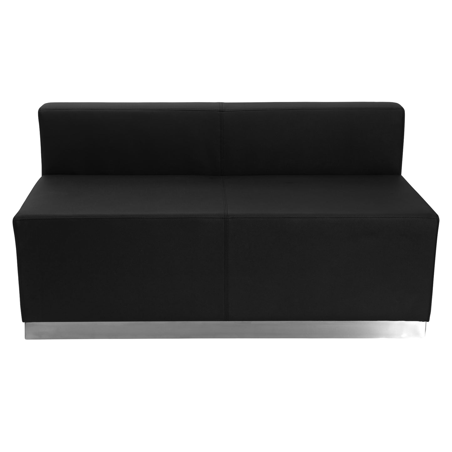 HERCULES Alon Series Black LeatherSoft Reception Configuration, 3 Pieces Black ZB-803-770-SET-BK-GG
