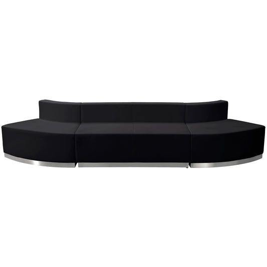 HERCULES Alon Series Black LeatherSoft Reception Configuration, 3 Pieces Black