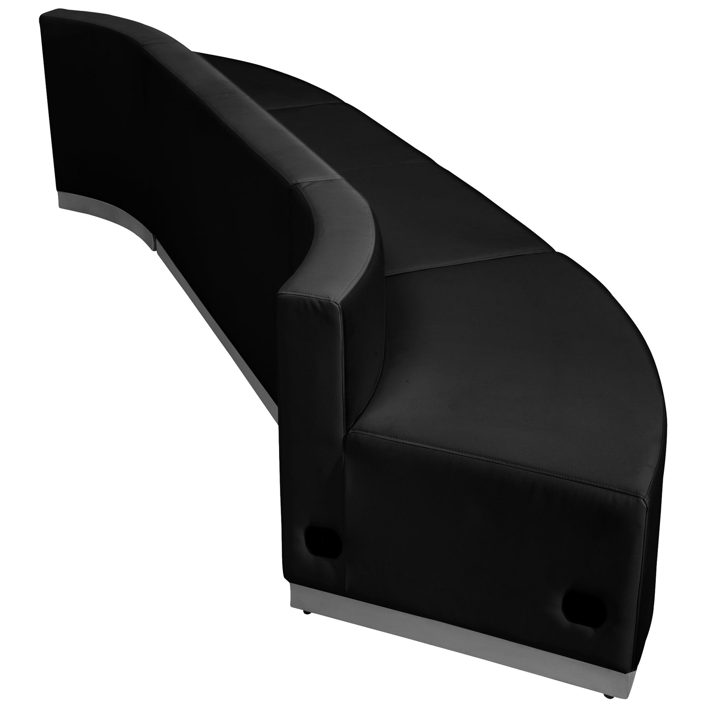 HERCULES Alon Series Black LeatherSoft Reception Configuration, 3 Pieces Black ZB-803-780-SET-BK-GG