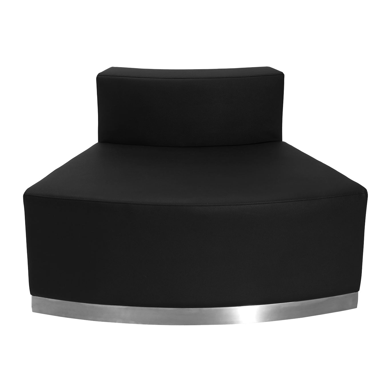 HERCULES Alon Series Black LeatherSoft Reception Configuration, 3 Pieces Black ZB-803-780-SET-BK-GG