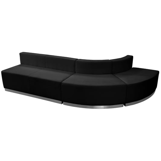 HERCULES Alon Series Black LeatherSoft Reception Configuration, 3 Pieces Black