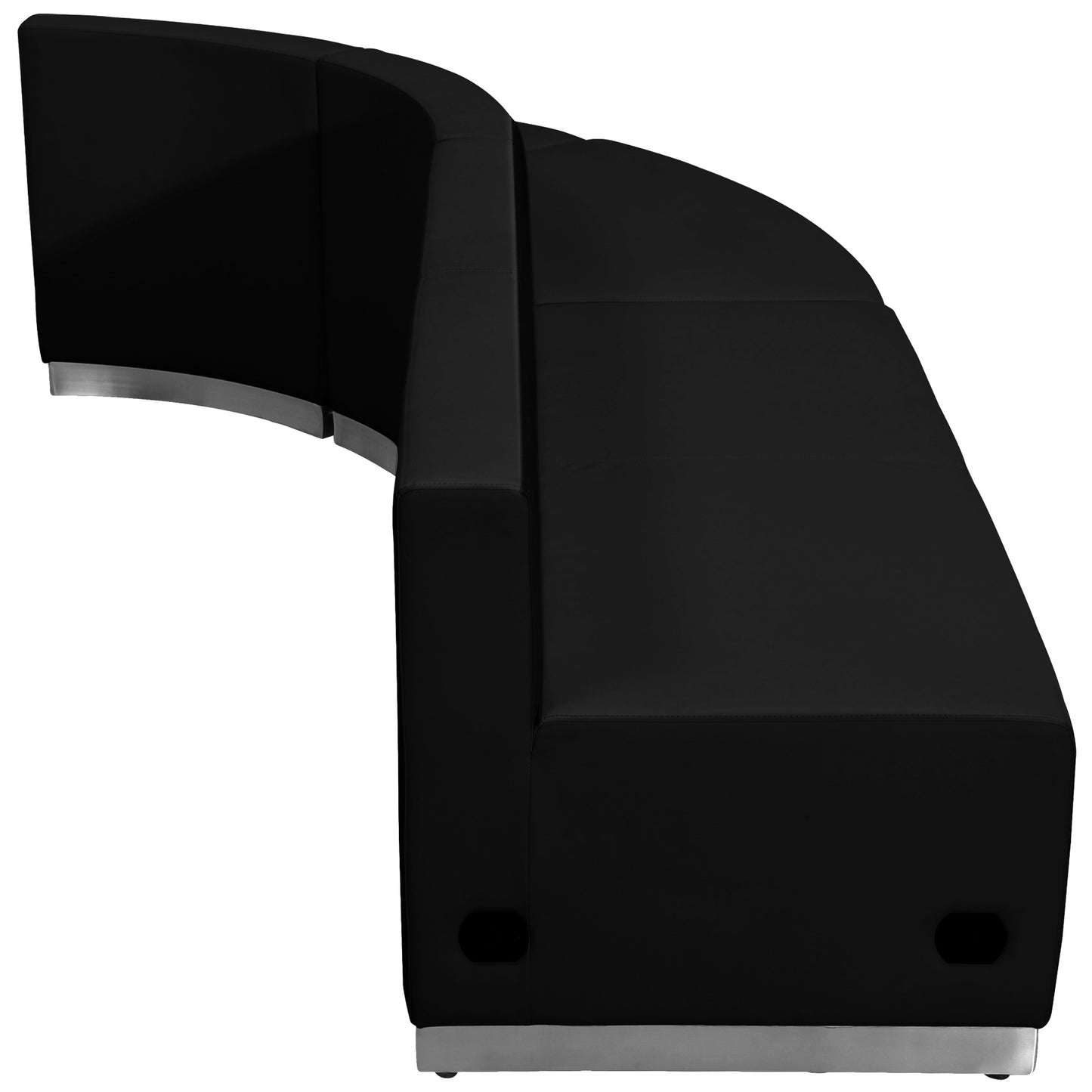 HERCULES Alon Series Black LeatherSoft Reception Configuration, 3 Pieces Black