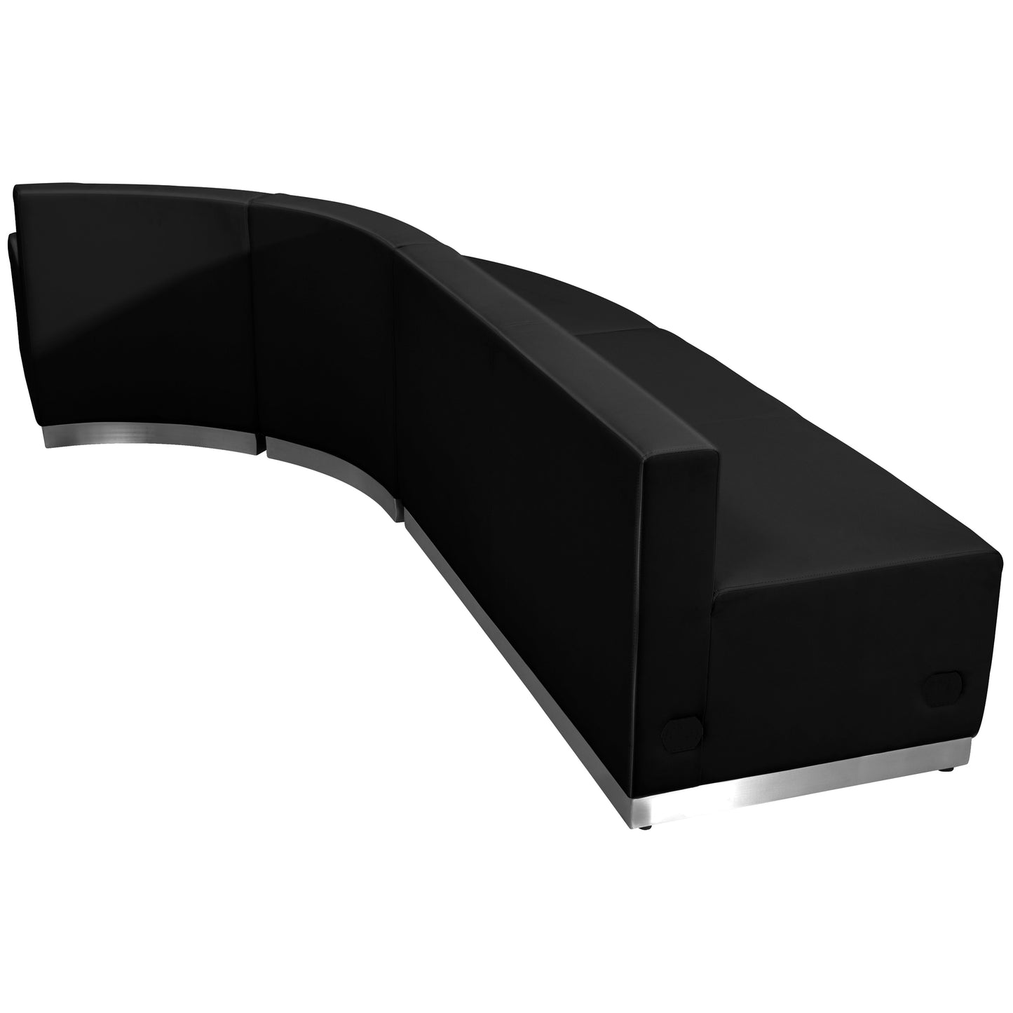 HERCULES Alon Series Black LeatherSoft Reception Configuration, 3 Pieces Black