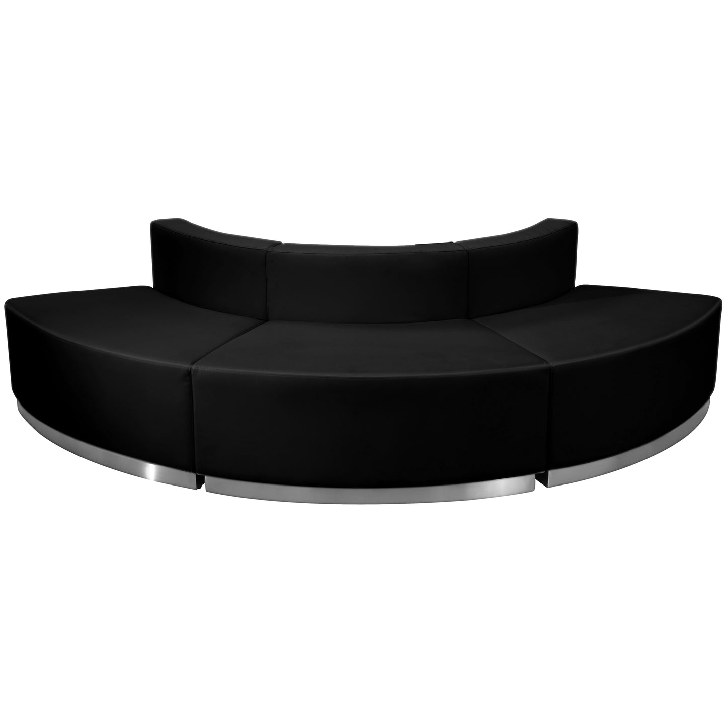 HERCULES Alon Series Black LeatherSoft Reception Configuration, 3 Pieces Black