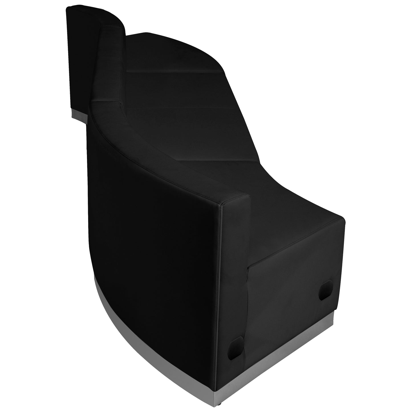 HERCULES Alon Series Black LeatherSoft Reception Configuration, 3 Pieces Black ZB-803-850-SET-BK-GG