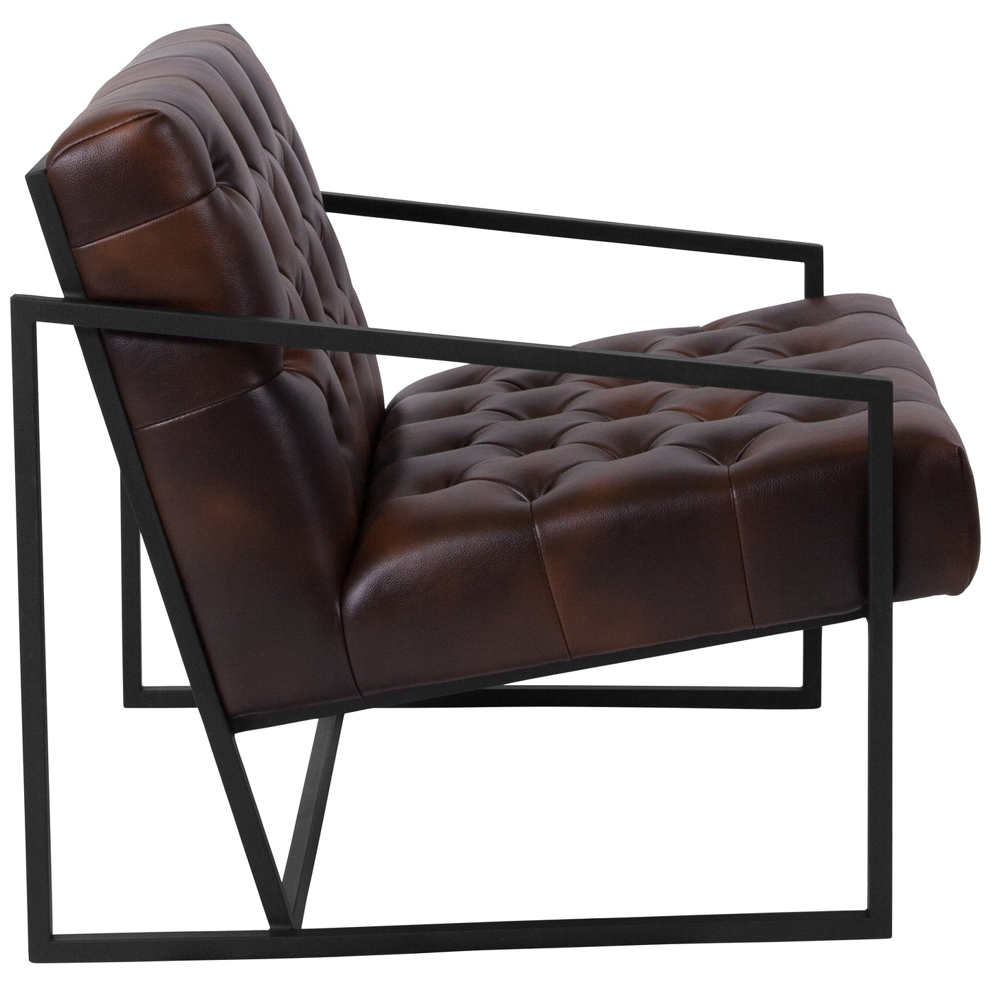 HERCULES Madison Series Bomber Jacket LeatherSoft Tufted Lounge Chair Bomber Jacket