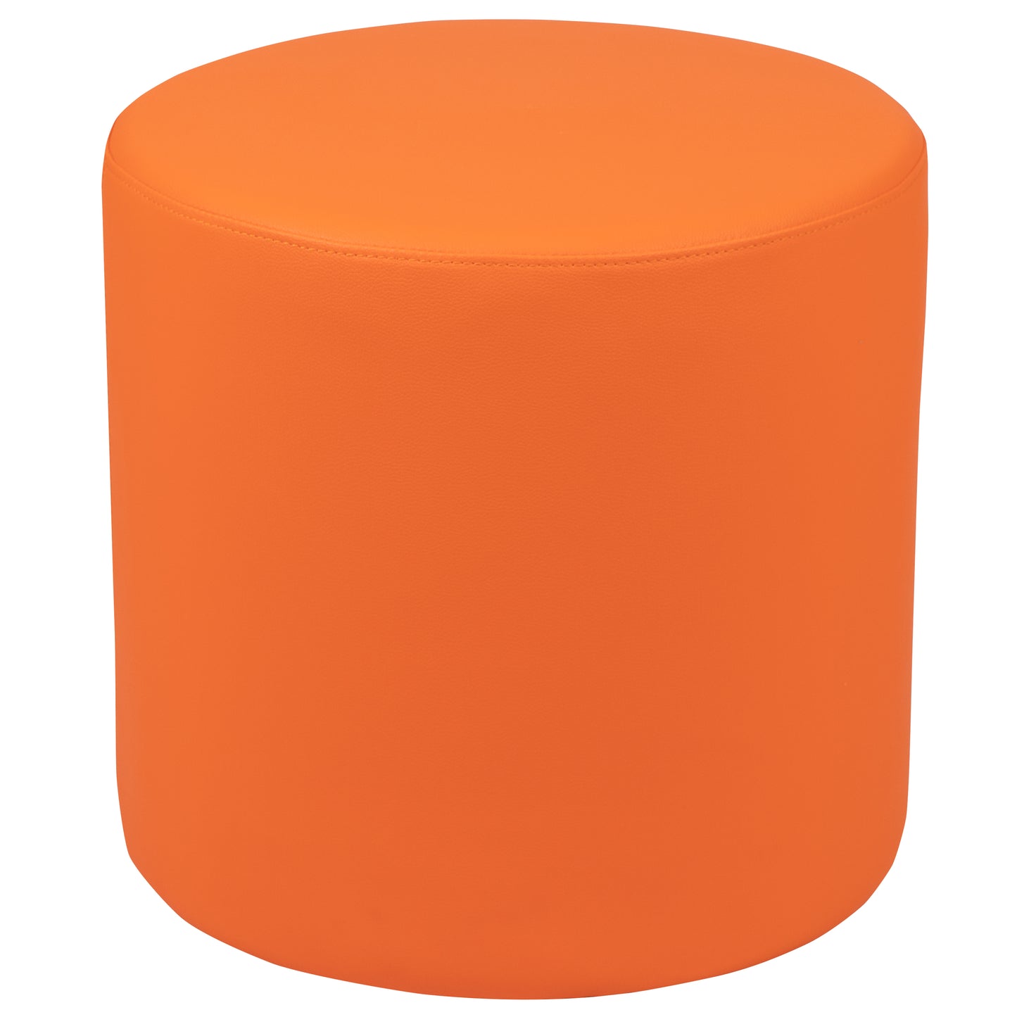Nicholas Soft Seating Flexible Circle for Classrooms and Common Spaces - 18" Seat Height (Orange) Orange