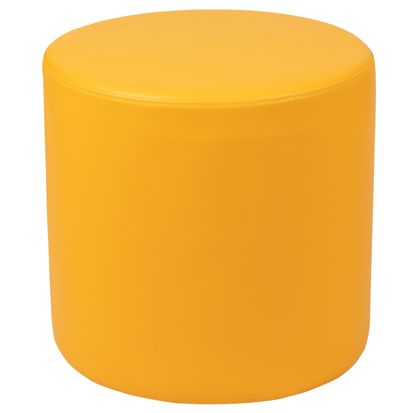 Nicholas Soft Seating Flexible Circle for Classrooms and Common Spaces - 18" Seat Height (Yellow) Yellow