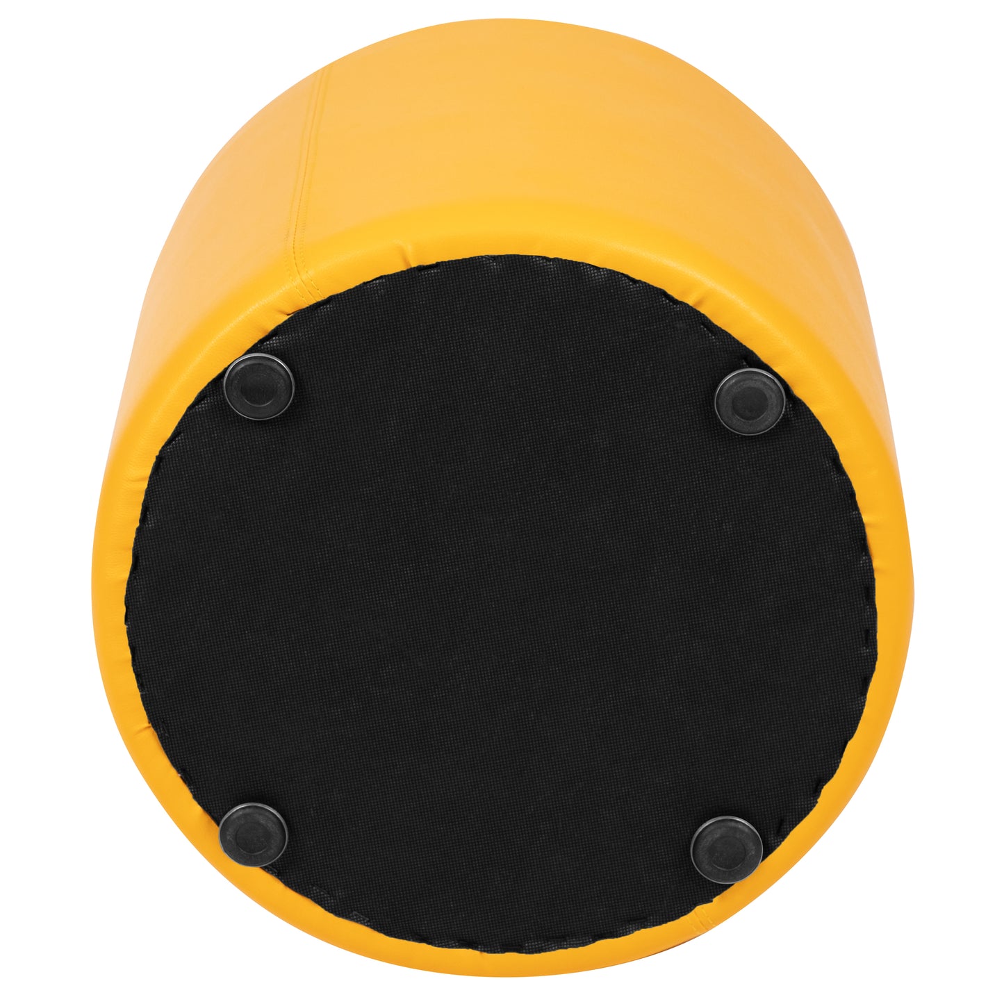 Nicholas Soft Seating Flexible Circle for Classrooms and Common Spaces - 18" Seat Height (Yellow) Yellow