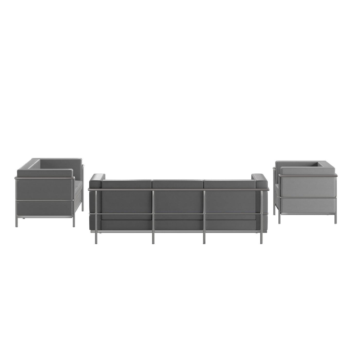 HERCULES Regal Series Reception Set in Gray LeatherSoft Gray