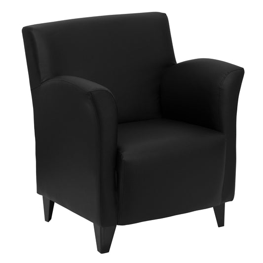 HERCULES Roman Series Black LeatherSoft Lounge Chair Black