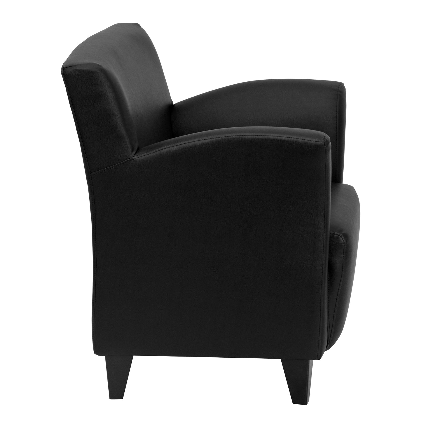 HERCULES Roman Series Black LeatherSoft Lounge Chair Black