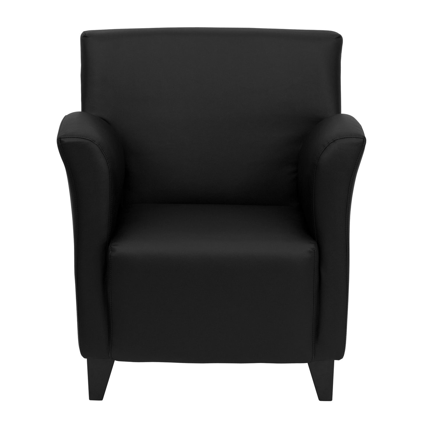 HERCULES Roman Series Black LeatherSoft Lounge Chair Black