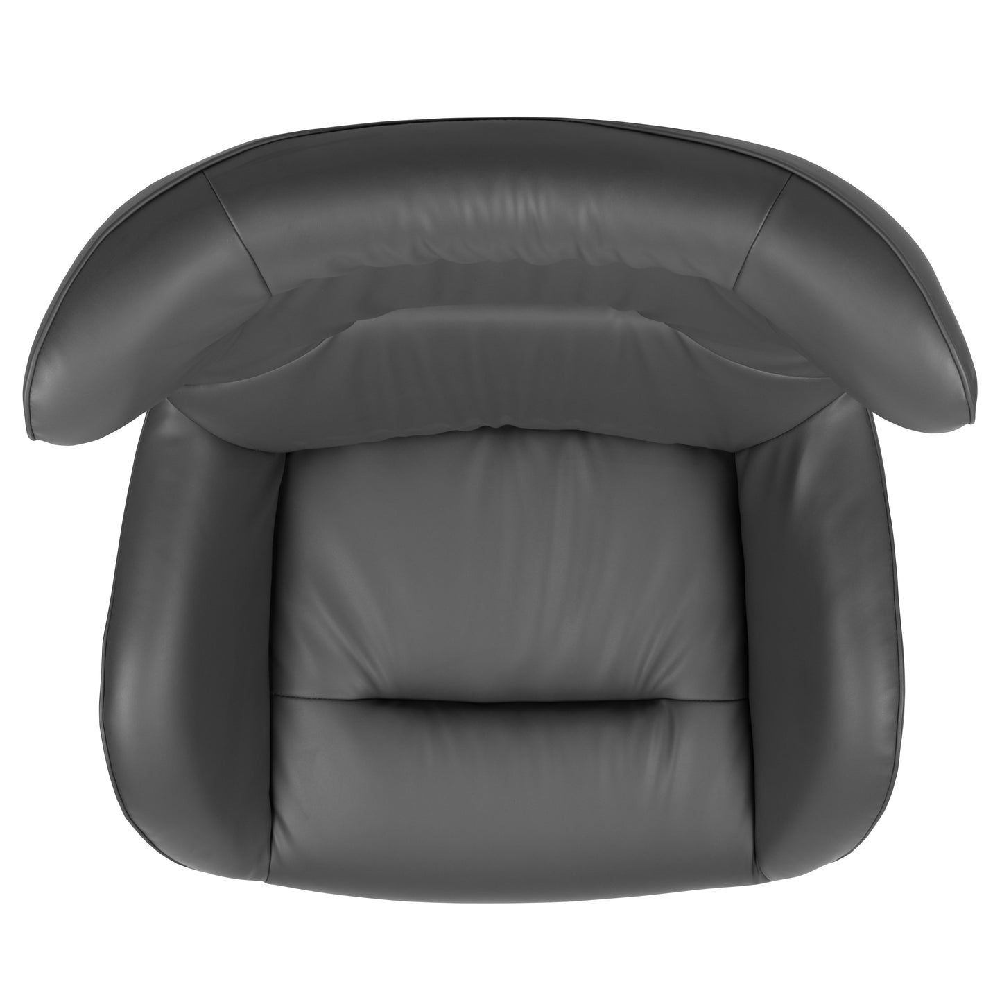 Rally Gray LeatherSoft Swivel Wing Chair Gray LeatherSoft
