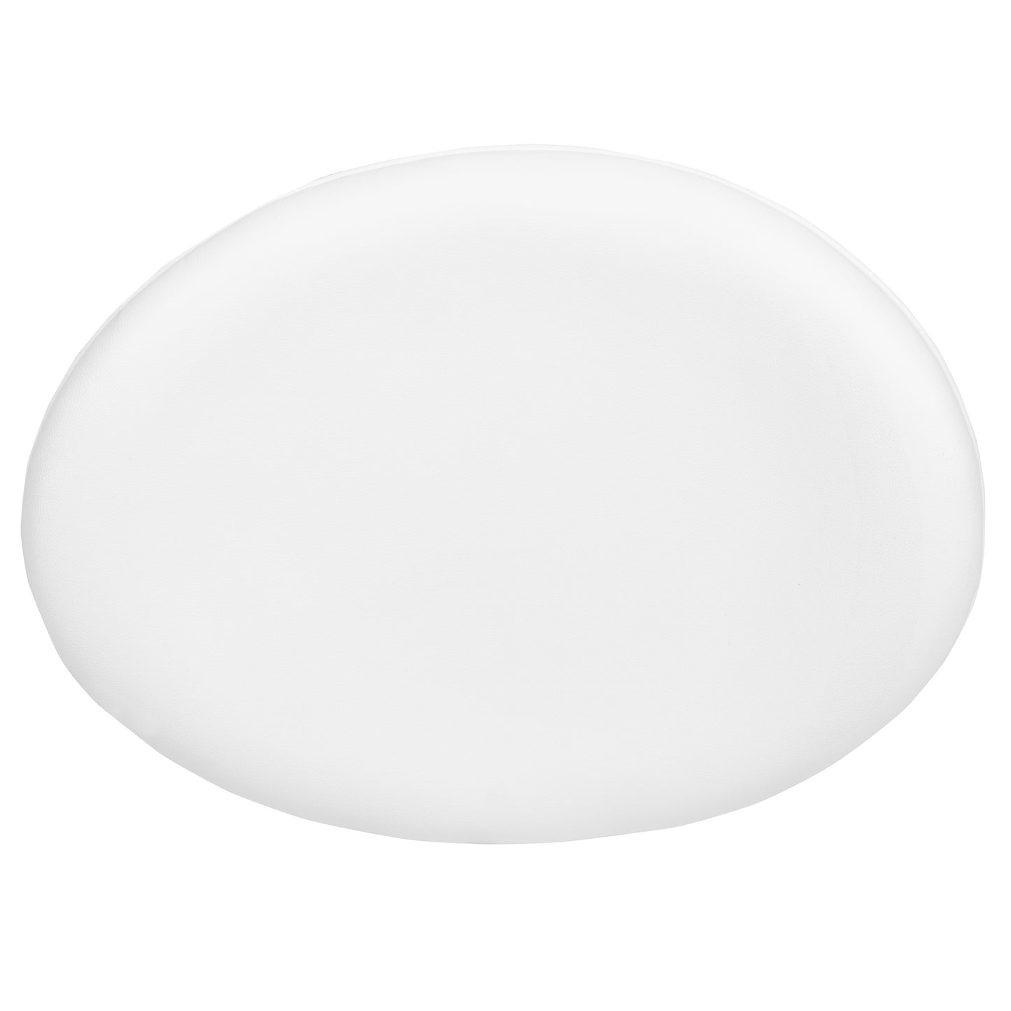 Rally White LeatherSoft Saddle Wing Ottoman White LeatherSoft