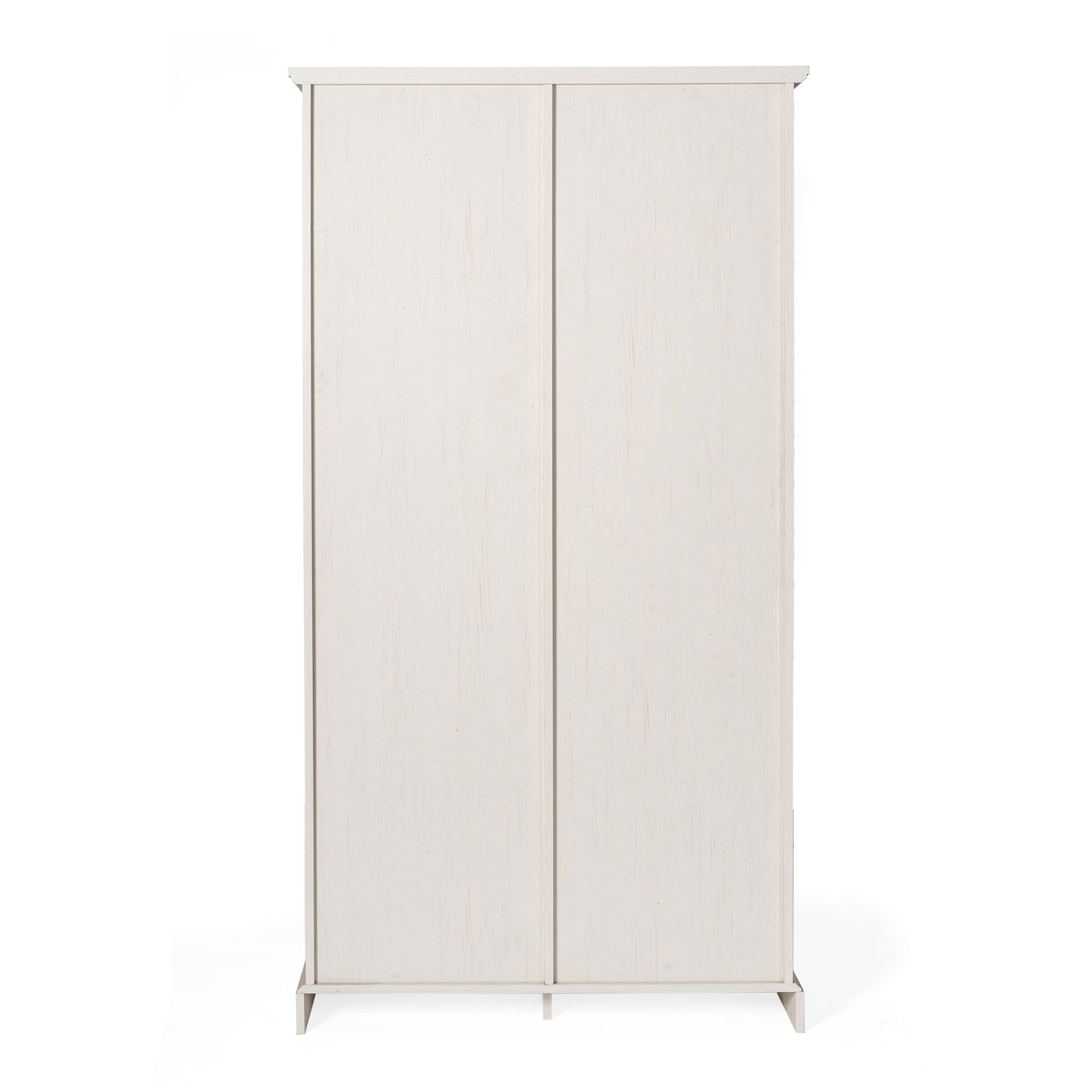 Harrison 36" Wide Rustic Farmhouse Storage Cabinet Bookcase with Sliding Barn Door and 4 Adjustable and 2 Fixed Shelves in White White