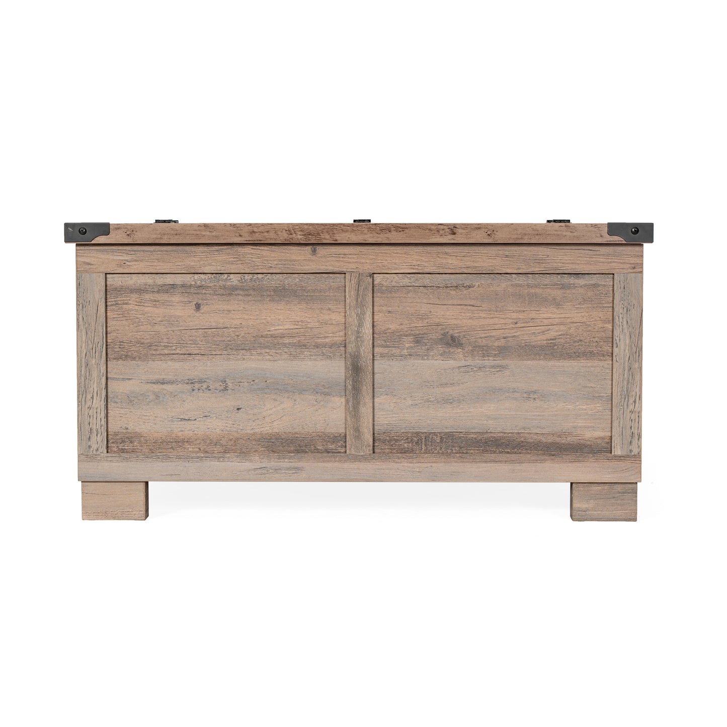 Wyatt 35.75" Farmhouse Storage Coffee Table with Hinged Lift Top, Large Coffee Table with Hidden Storage, Gray Wash Gray Wash