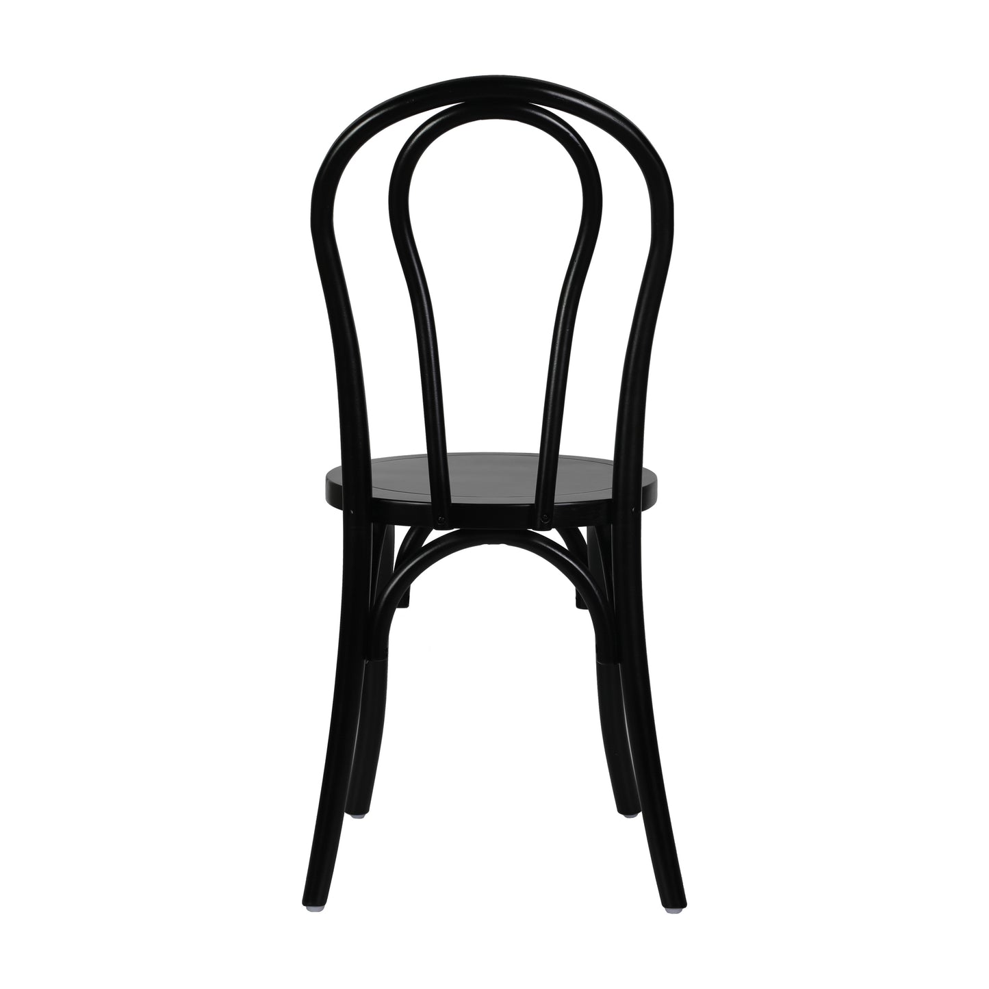 Betsy Commercial Grade Black Thonet Style Solid Wood Stackable Dining Chair Black