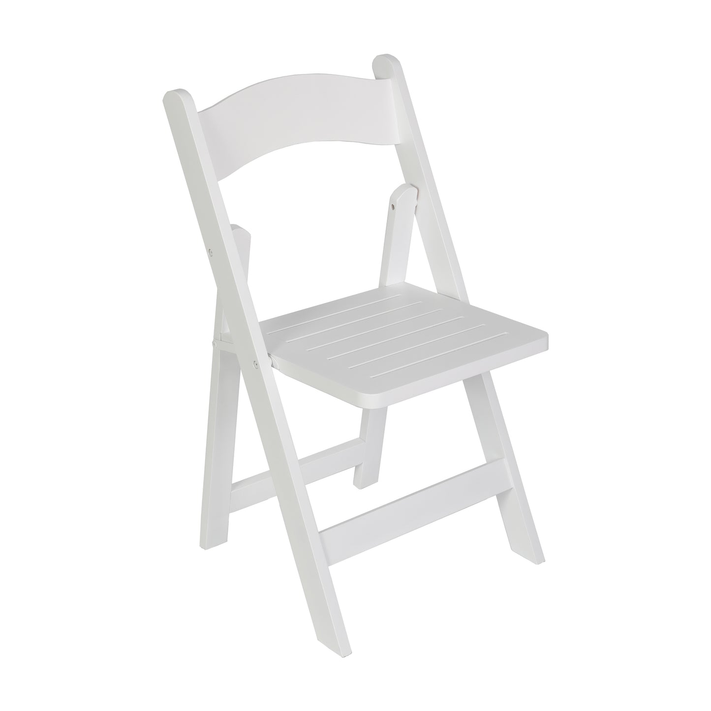 Holden Commercial Grade White Solid Wood Folding Dining Chair White