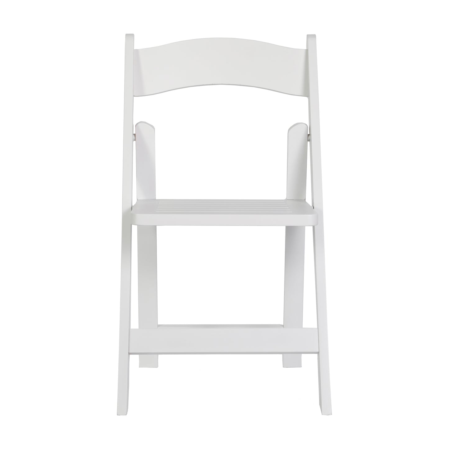 Holden Commercial Grade White Solid Wood Folding Dining Chair White