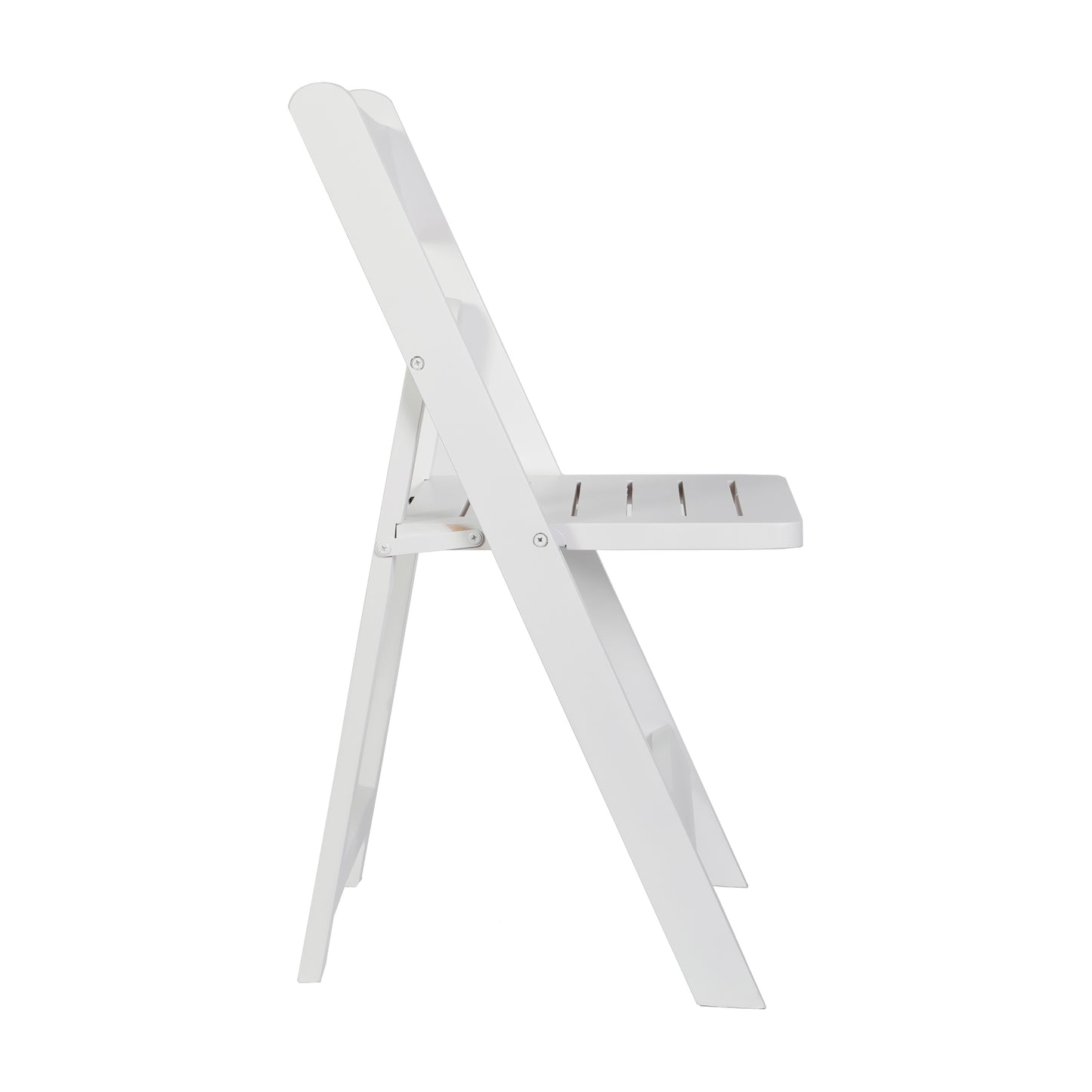 Holden Commercial Grade White Solid Wood Folding Dining Chair White