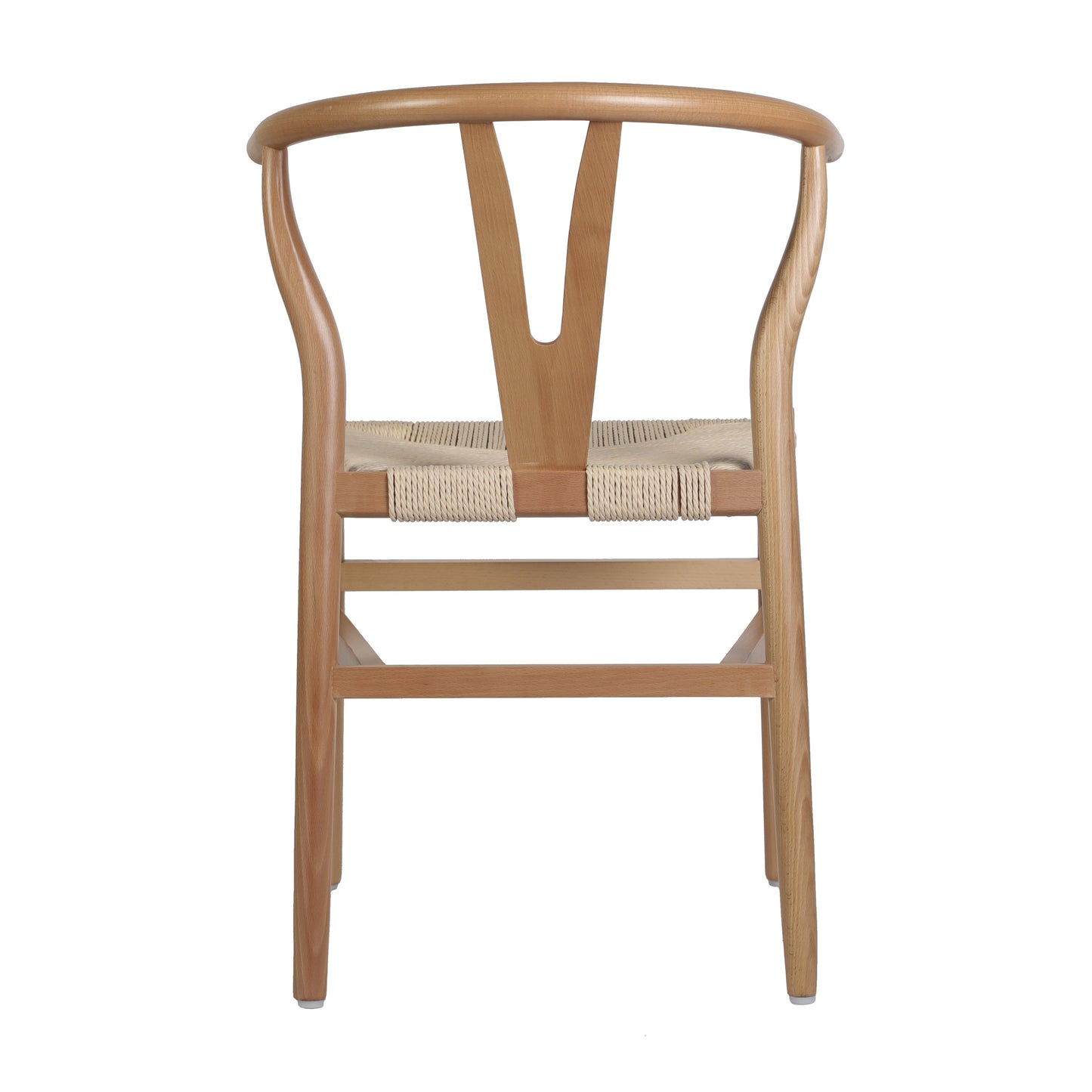 Logan Commercial Grade Y-Back Style Wood and Kraft Paper Stackable Dining Chair with Oak/Natural Finish Oak Frame/Natural Seat ZH-8101YS-OAK-NAT-GG