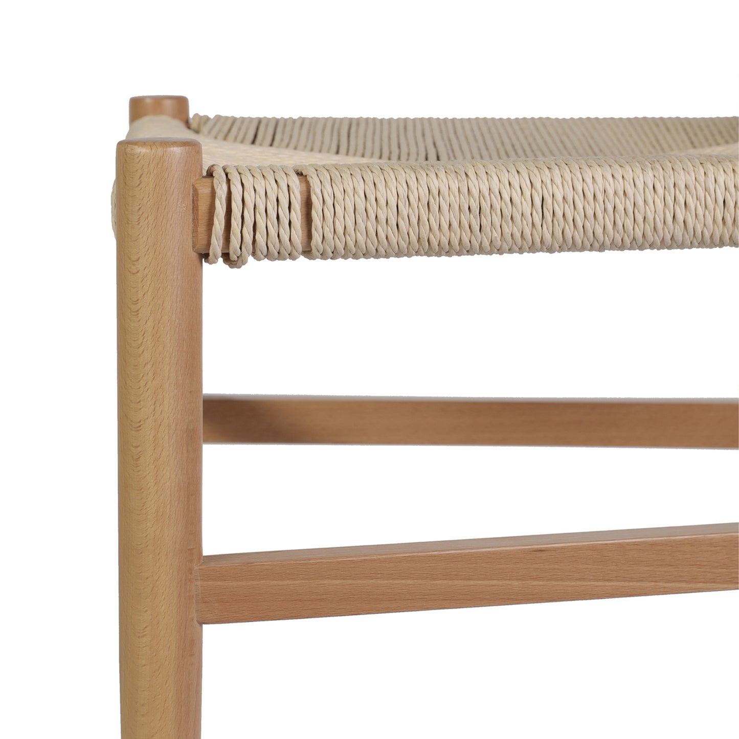Logan Commercial Grade Y-Back Style Wood and Kraft Paper Stackable Dining Chair with Oak/Natural Finish Oak Frame/Natural Seat ZH-8101YS-OAK-NAT-GG
