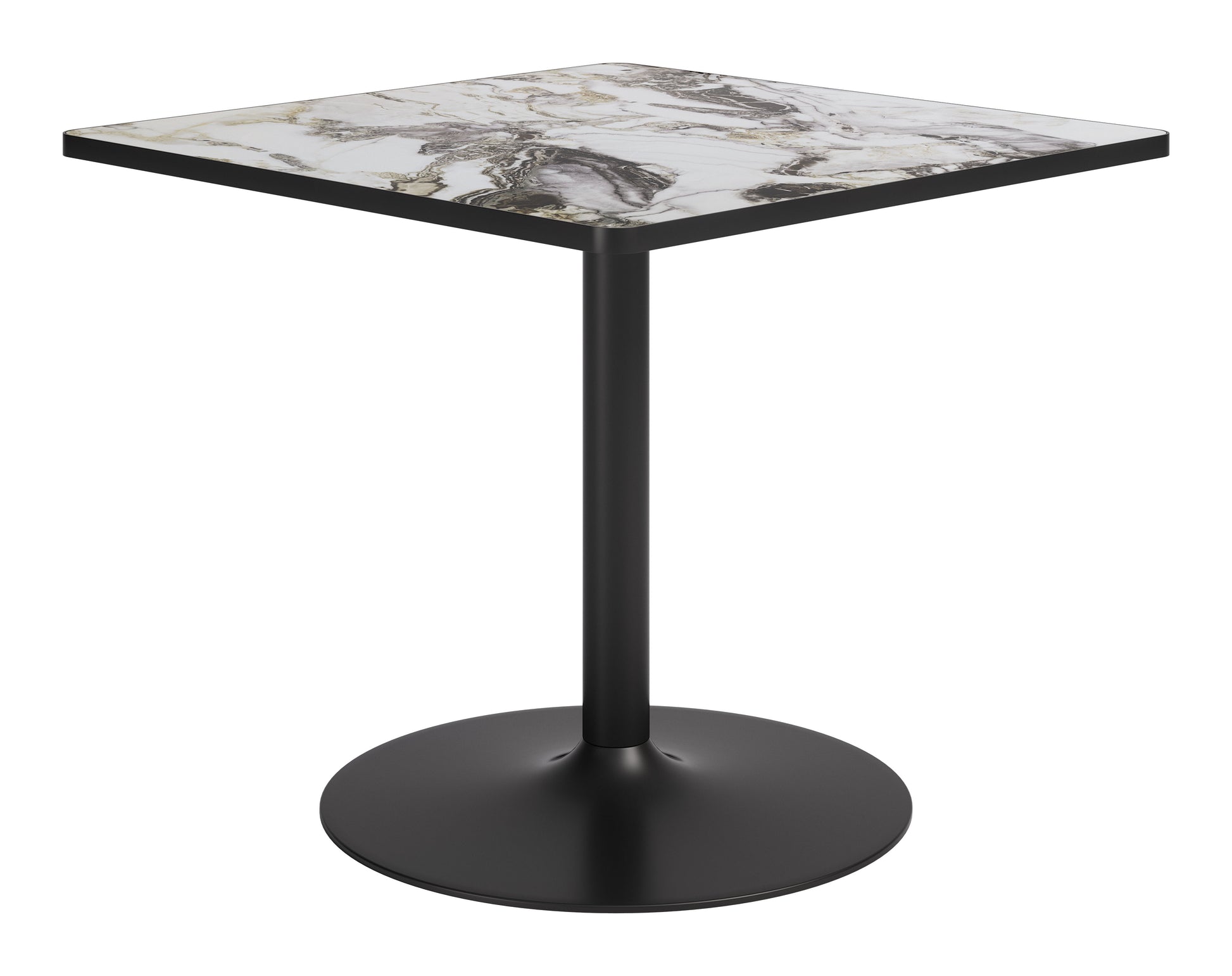 Caliza Dining Table Gray & Black - 2