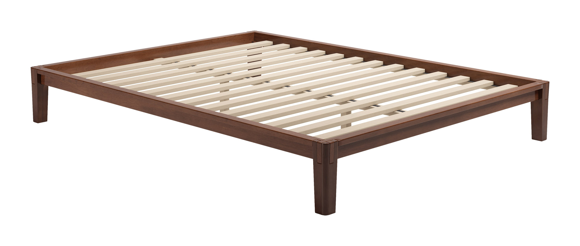 Luum Queen Platform Bed Frame Walnut