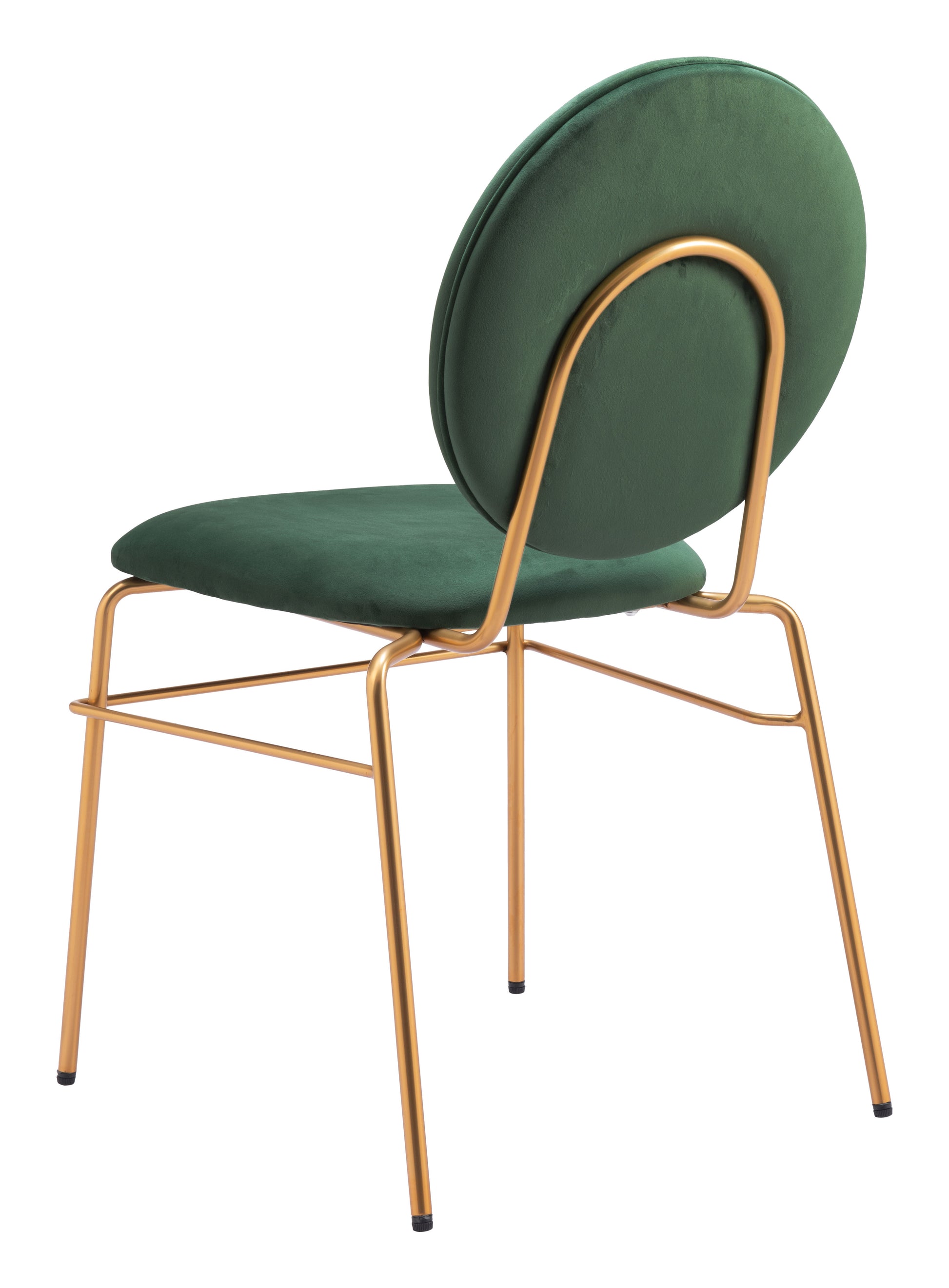 Odessa Dining Chair (Set of 2) Green & Gold - 5