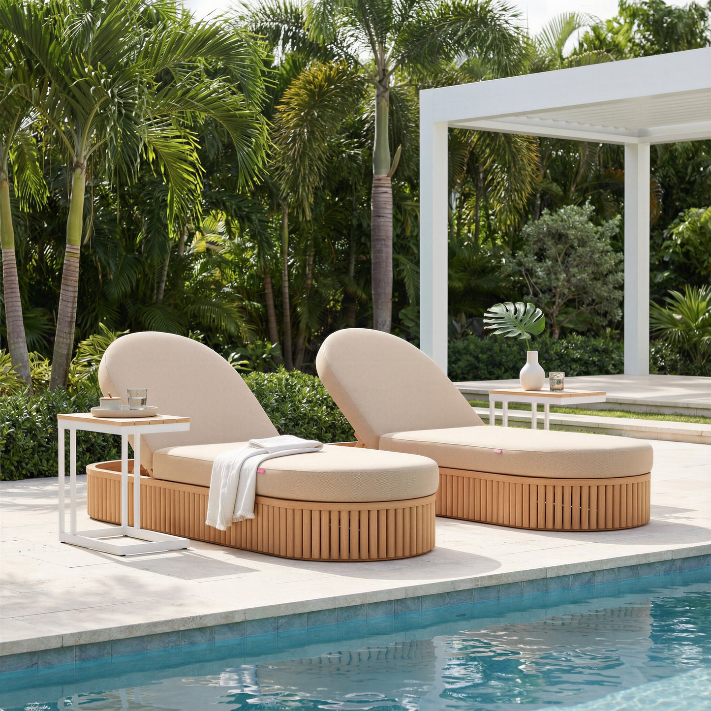 Sakina Chaise Lounge Brown - 8