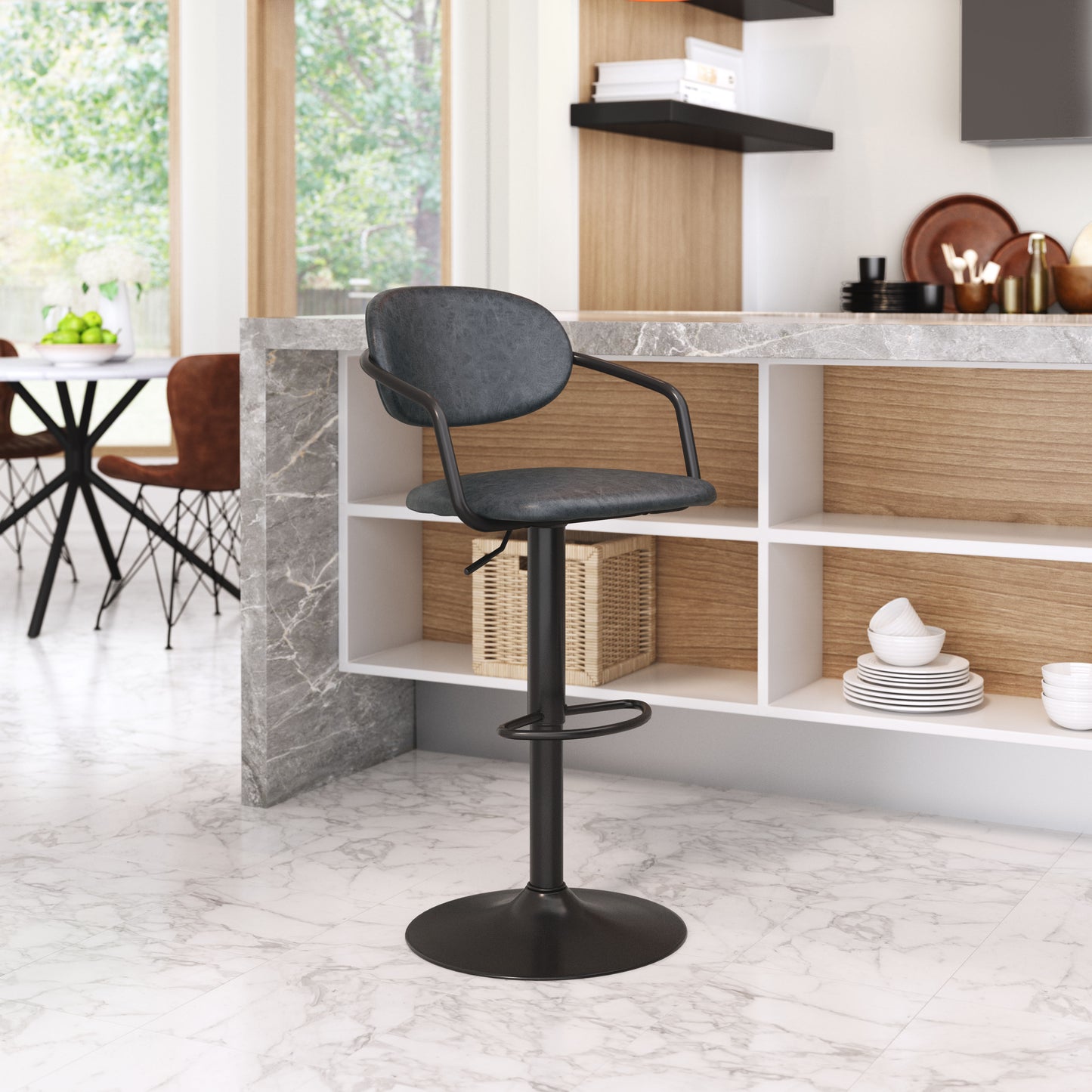 Kirby Barstool Vintage Black