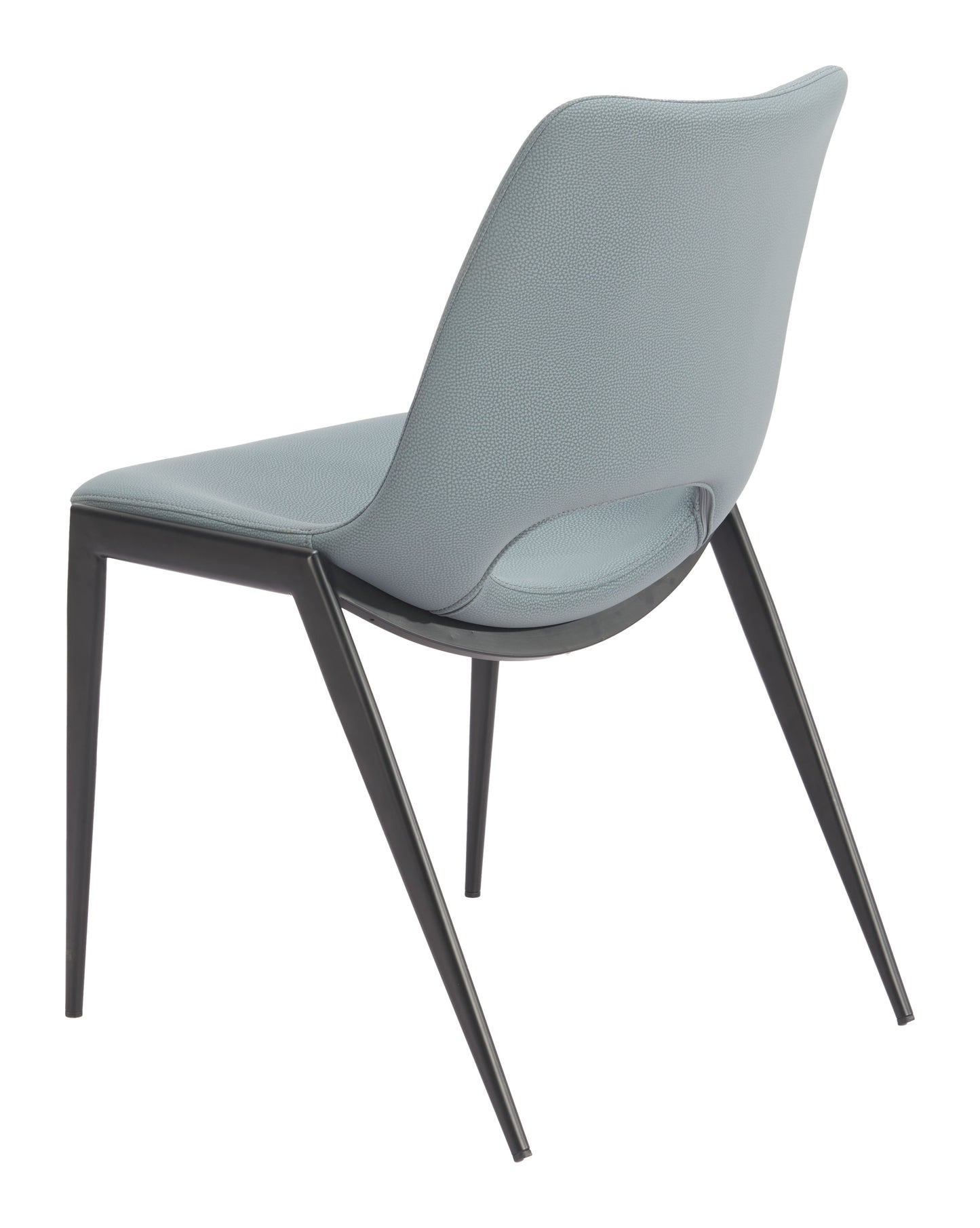 Desi Armless Dining Chair (Set of 2) Azure Gray - 5