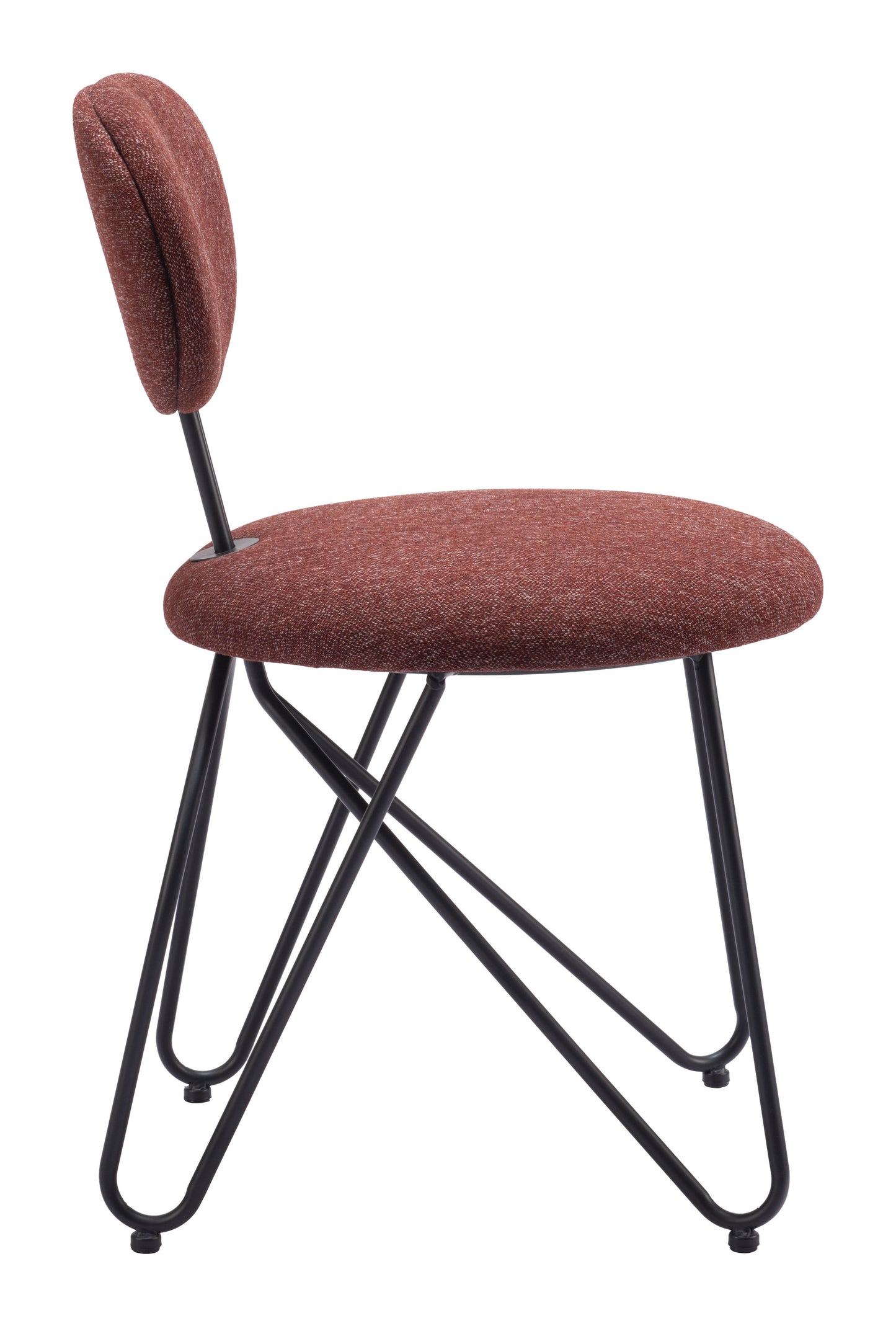 Novi Dining Chair (Set of 2) Maroon Brown - 2