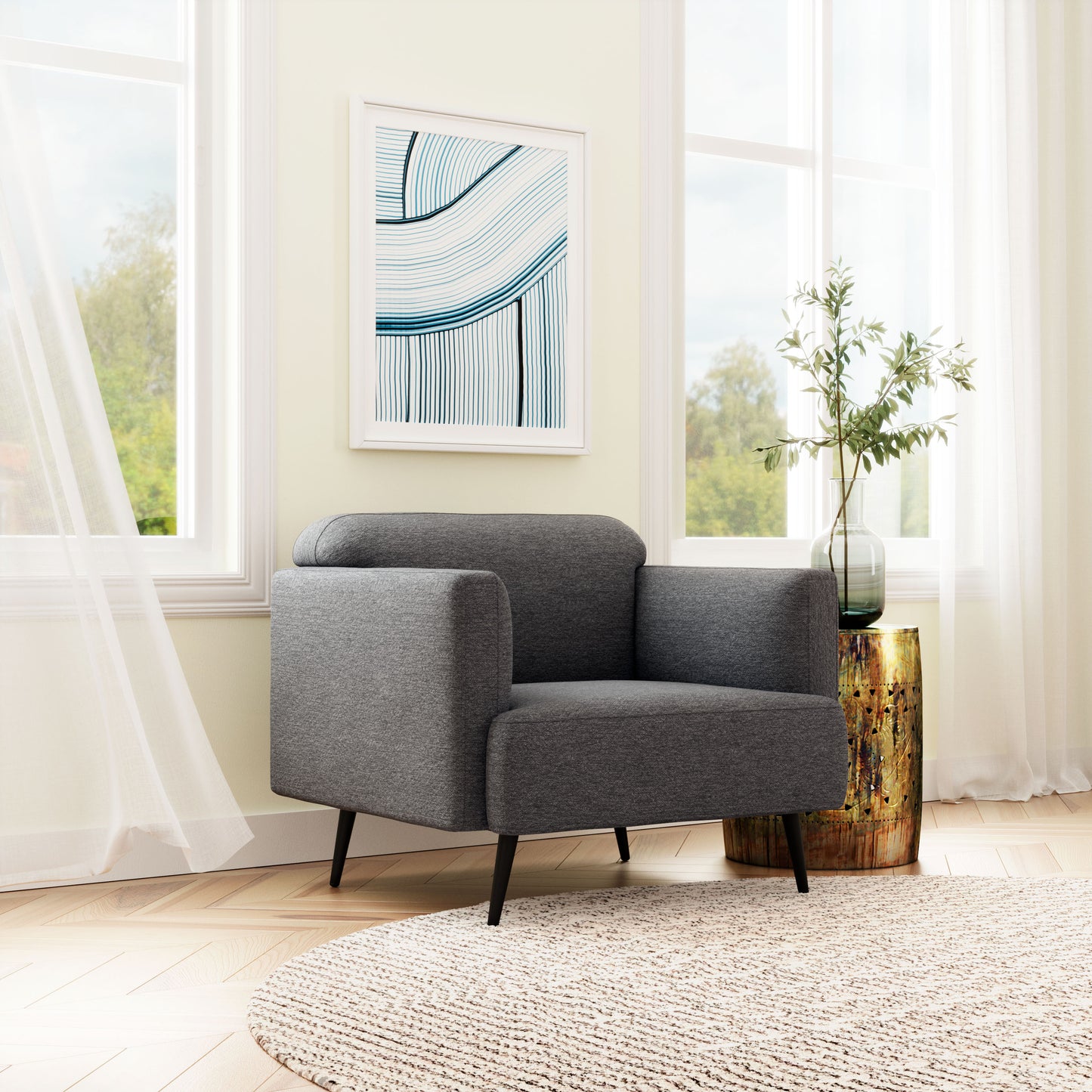 Amsterdam Arm Chair Slate