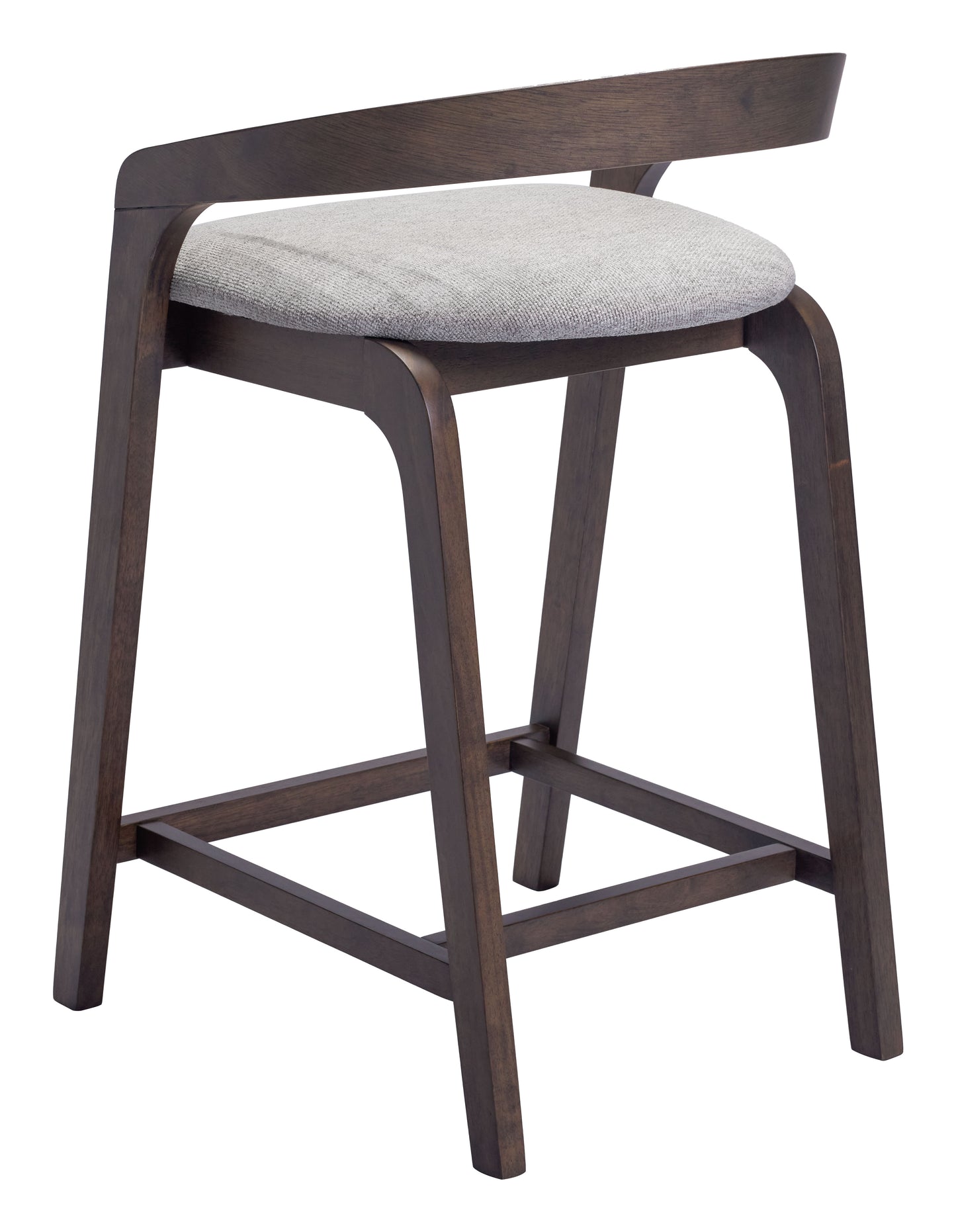 Troy Counter Stool (Set of 2) Dove Gray & Espresso - 5