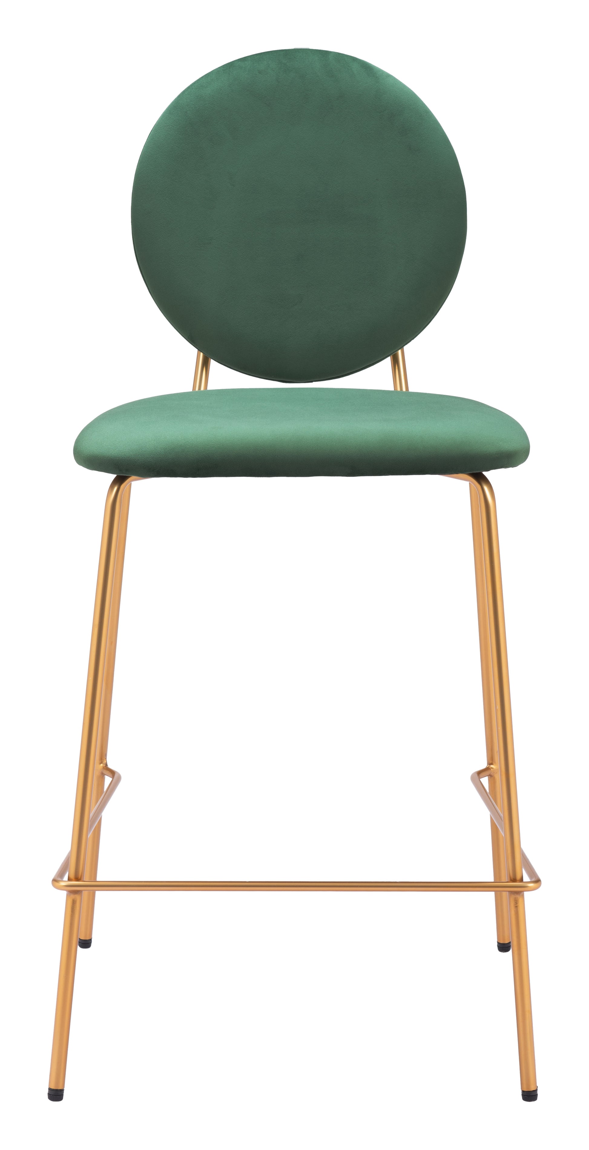 Odessa Counter Stool (Set of 2) Green & Gold - 3
