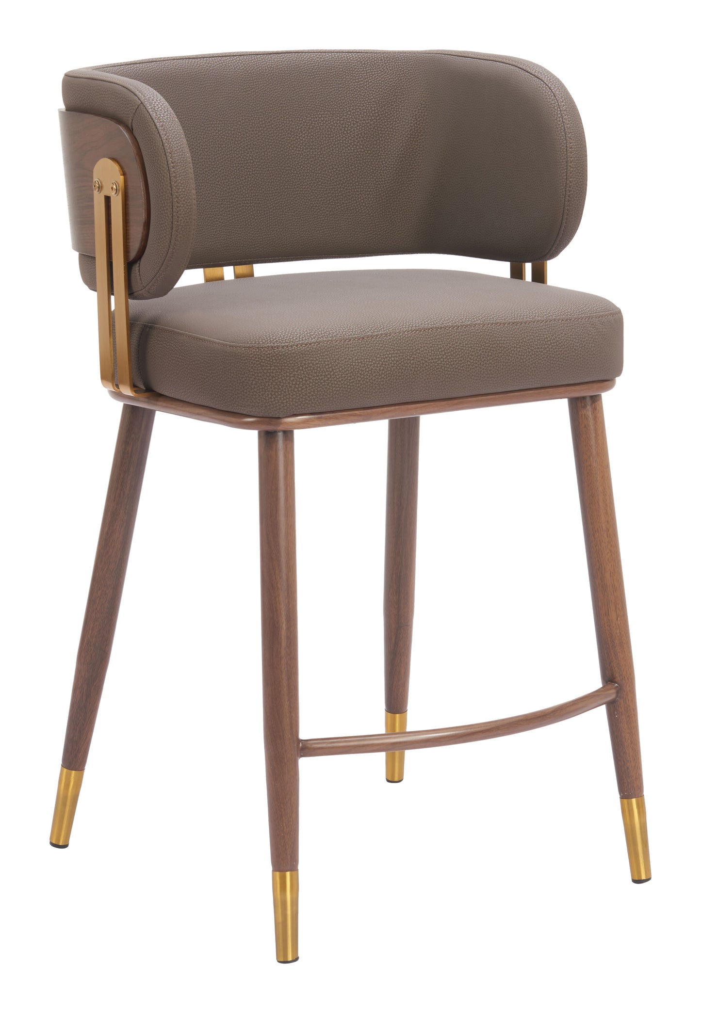 Brew Counter Stool Brown & Walnut - 6