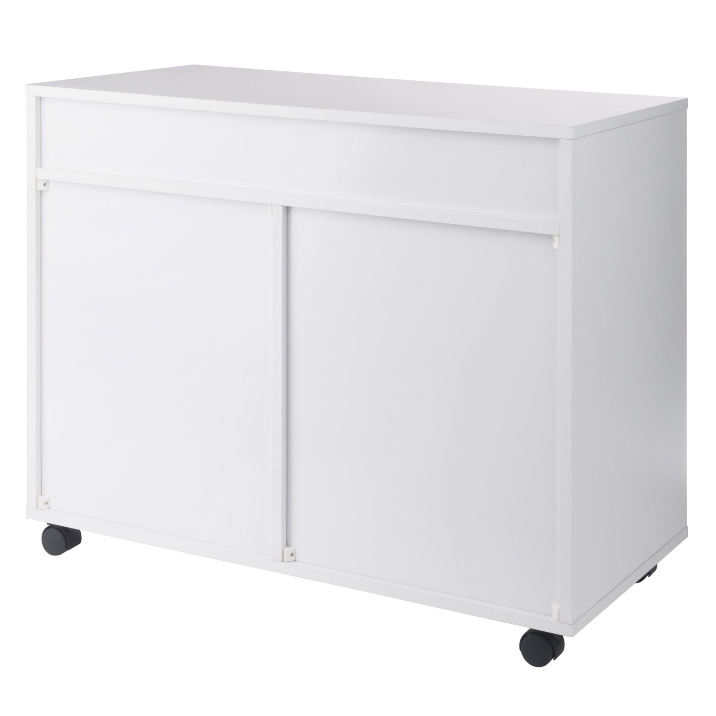 Halifax 5-Drawer Mulit-Storage Mobile Cabinet, White