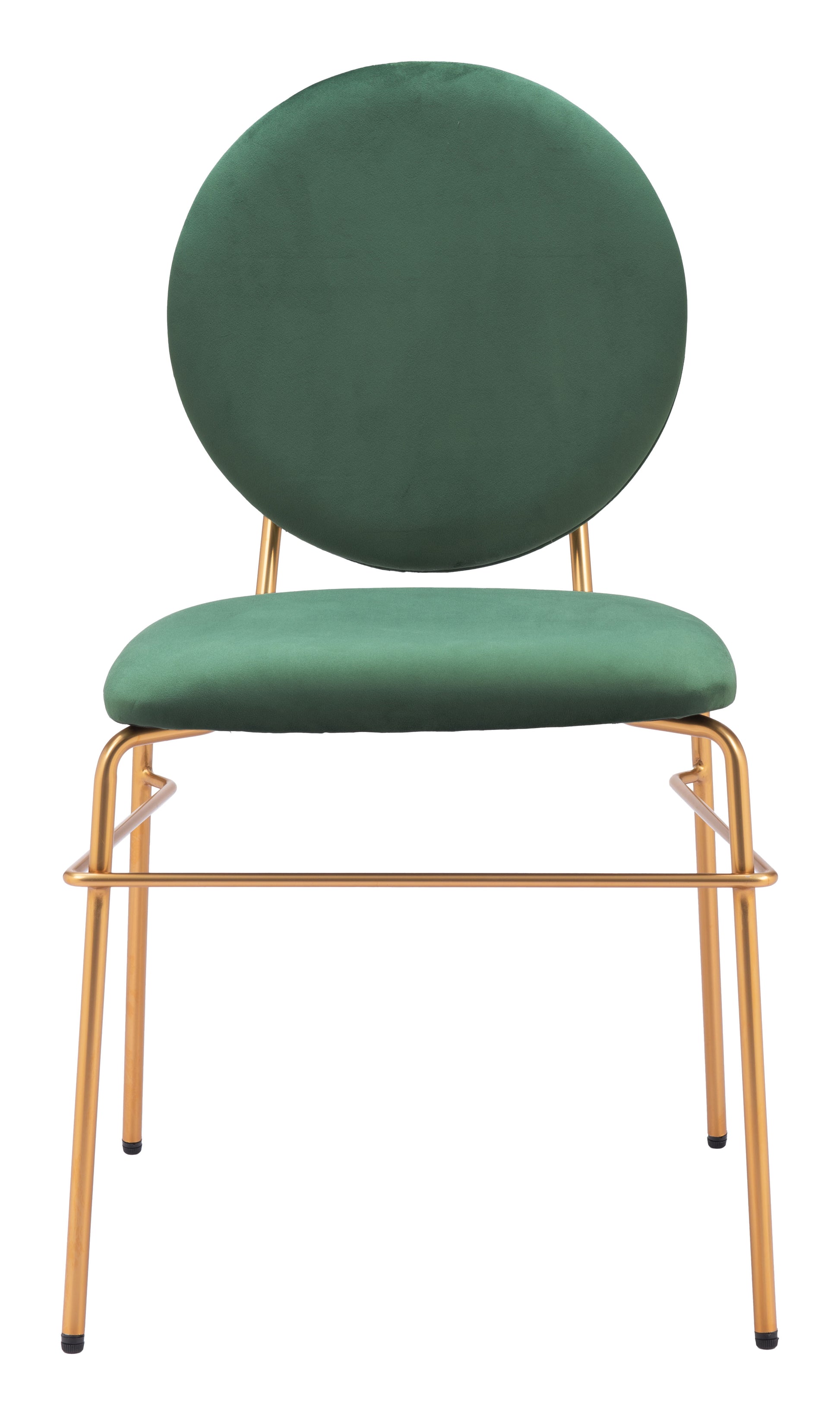 Odessa Dining Chair (Set of 2) Green & Gold - 3