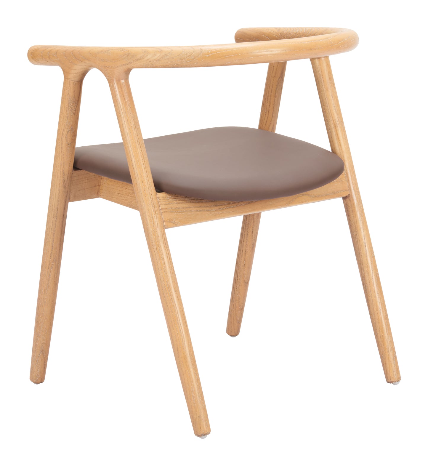Peker Dining Chair (Set of 2) Brown & Natural - 5