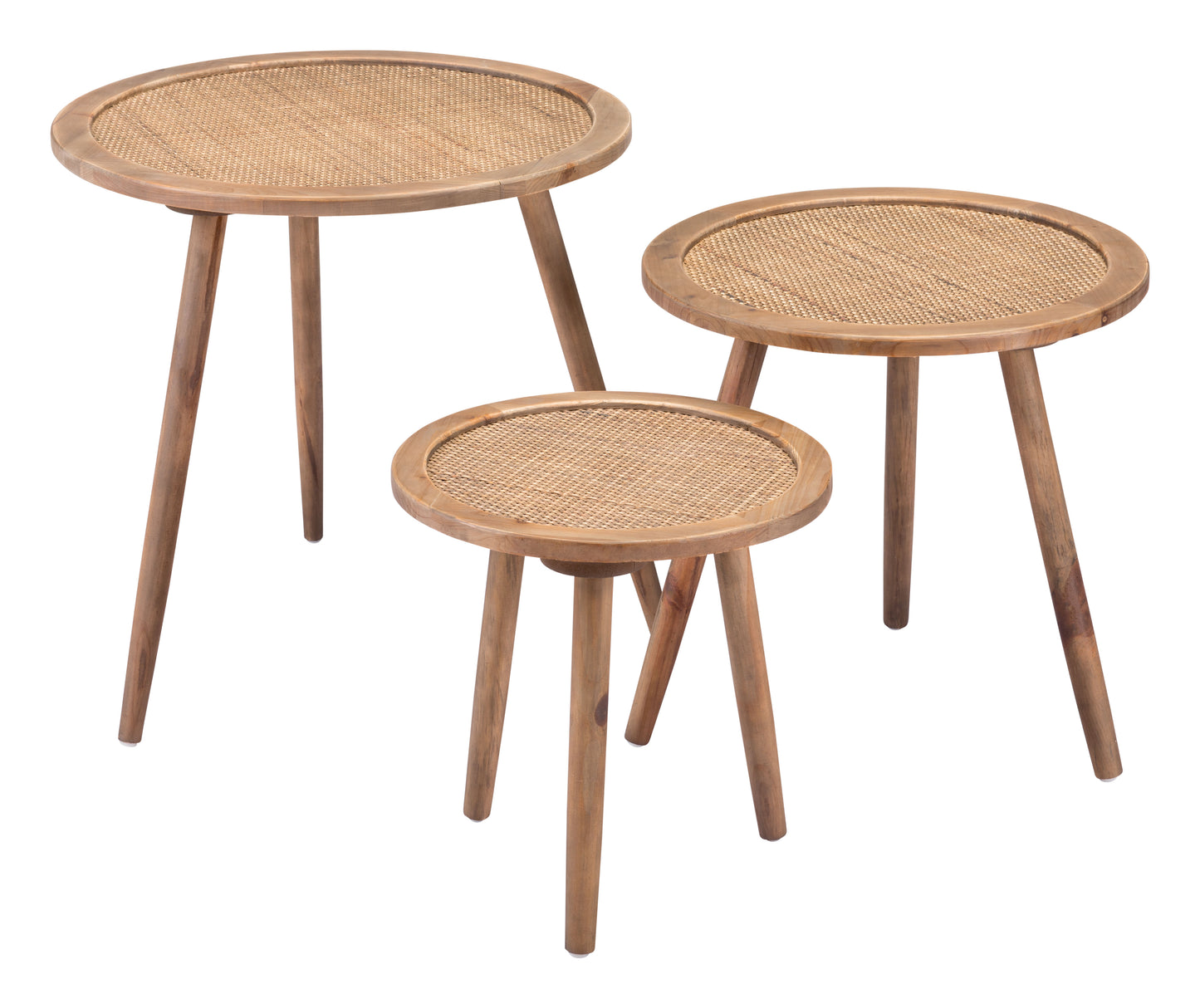 Set of 3 Paul Accent Tables Natural