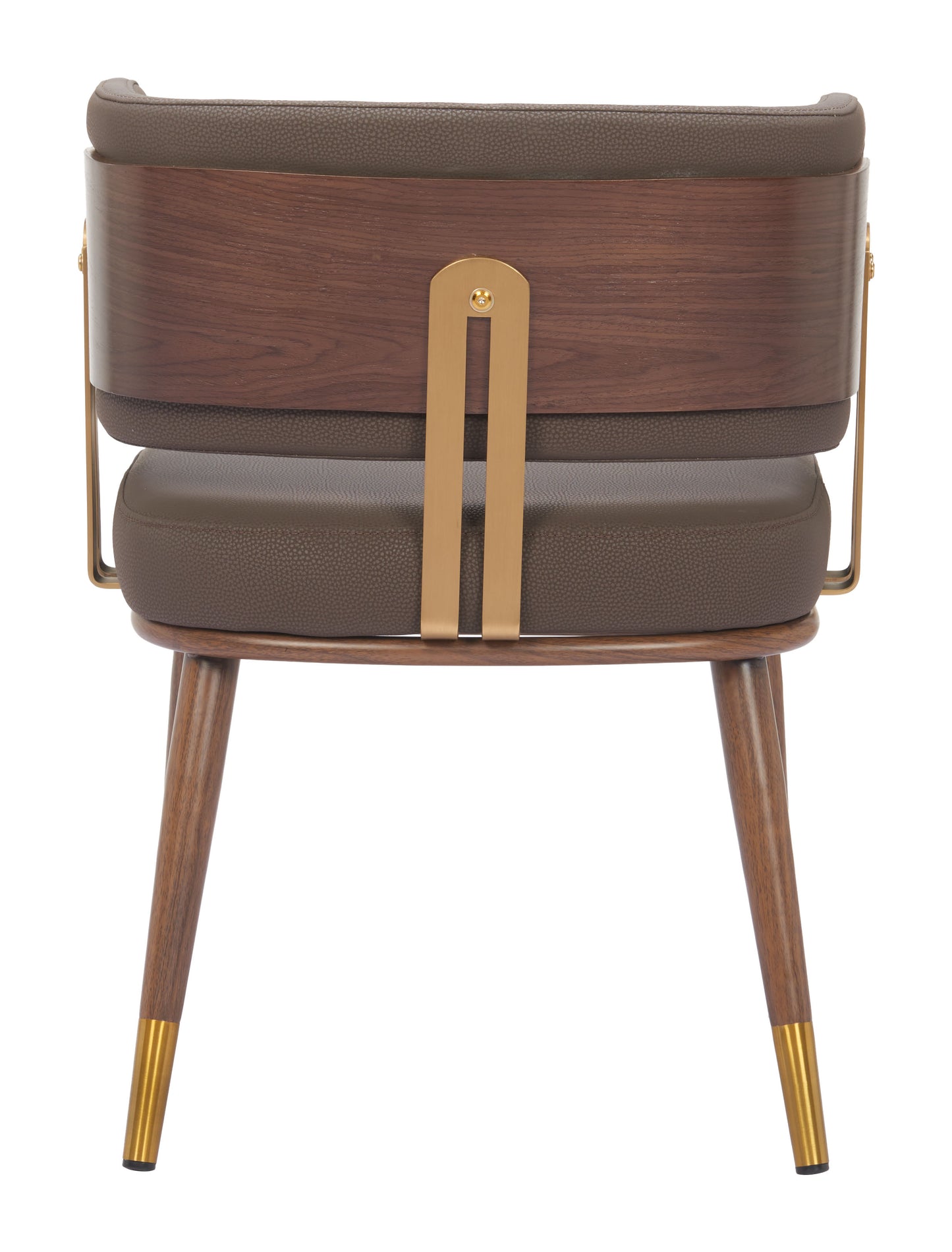 Brew Dining Chair Brown & Walnut - 4