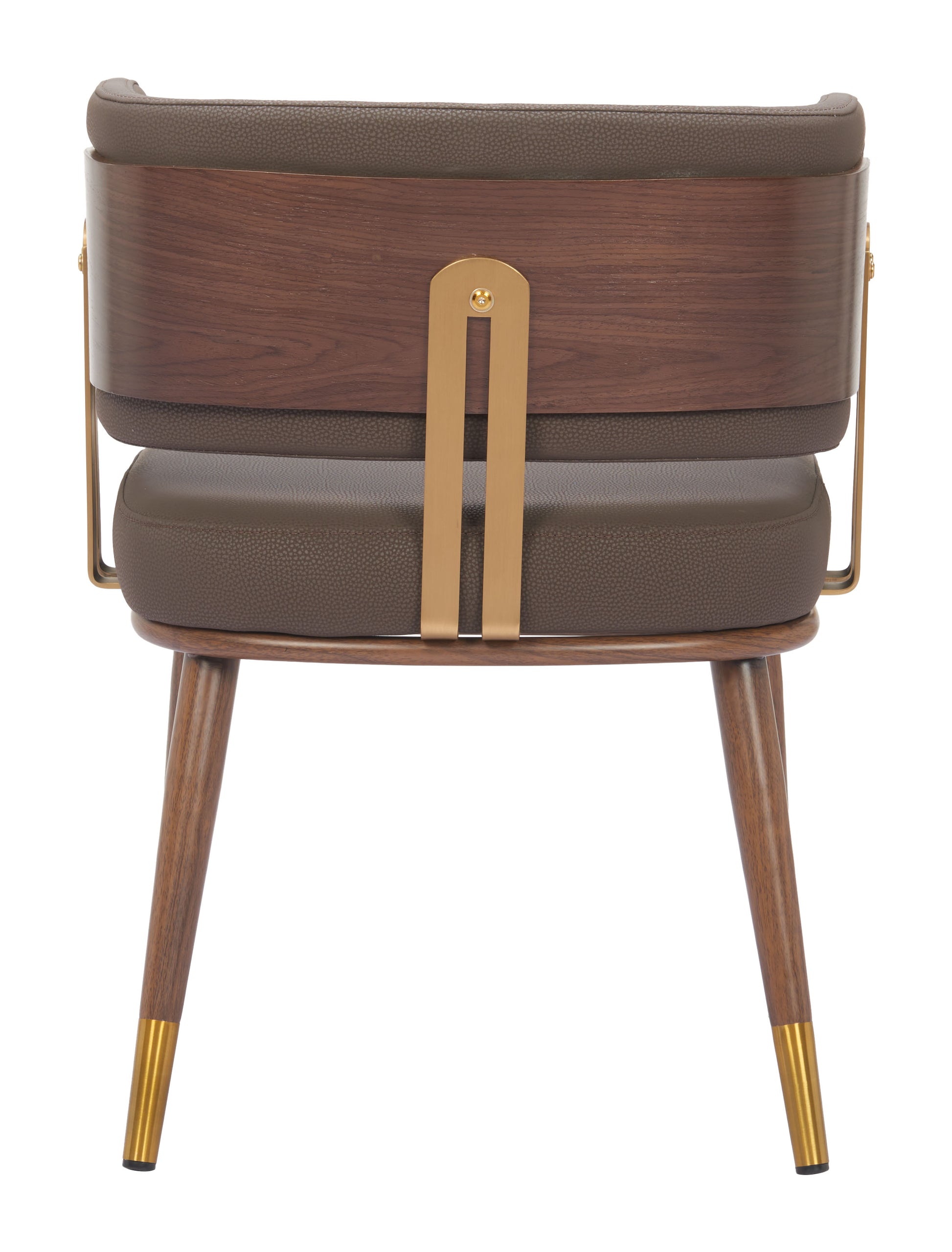 Brew Dining Chair Brown & Walnut - 4