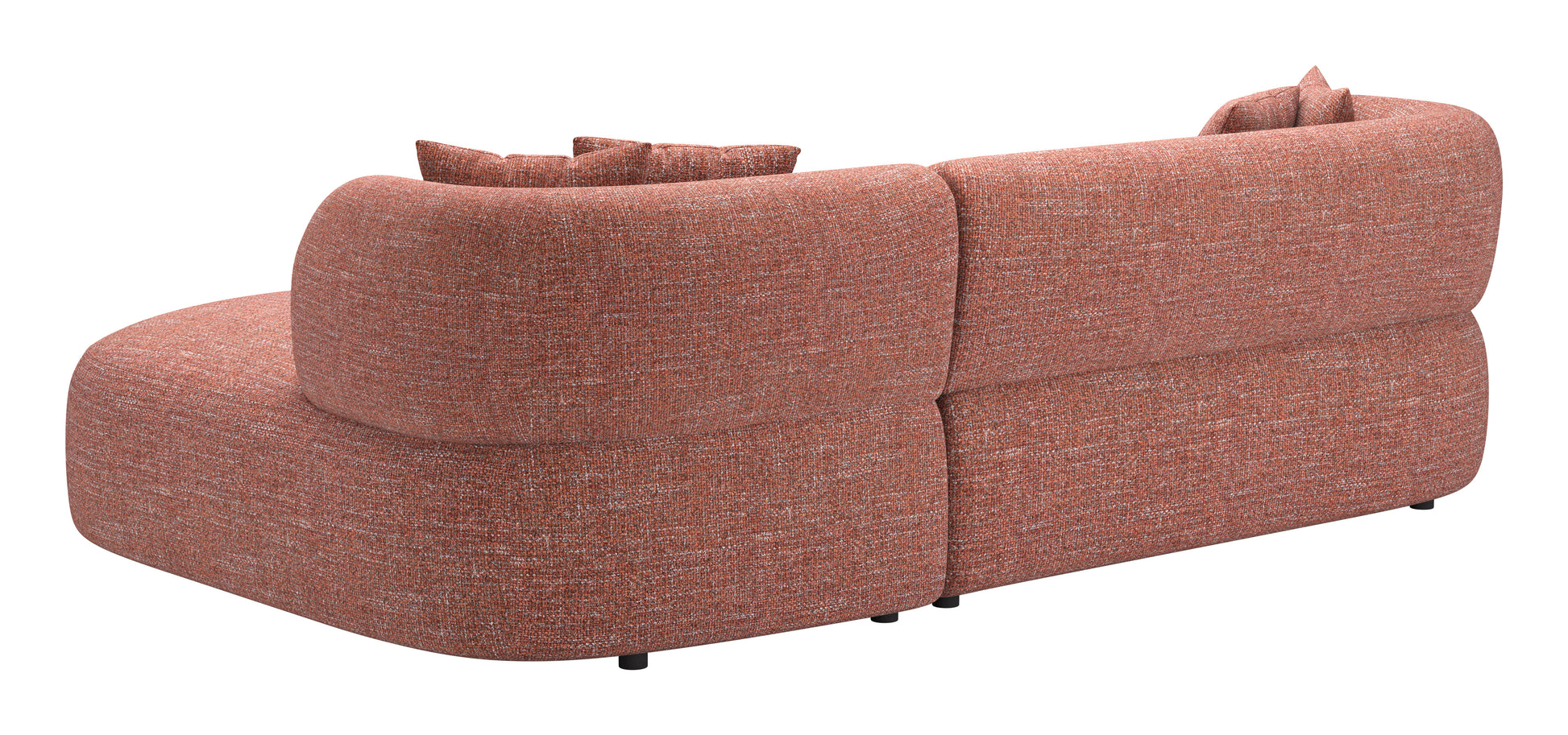 Venezia Chaise Sectional Brown - 5
