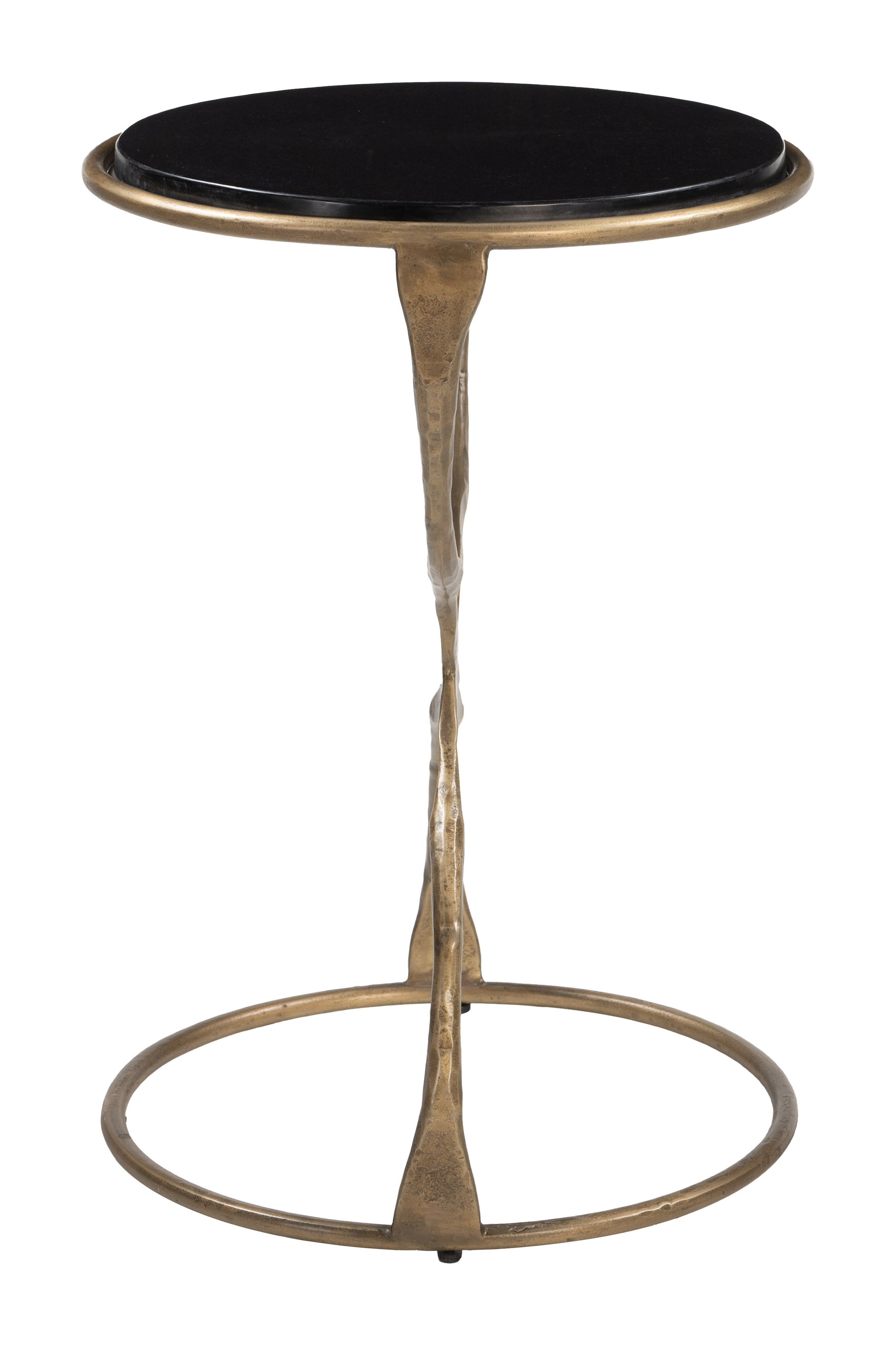 Tempus Accent Table Black & Brass - 2