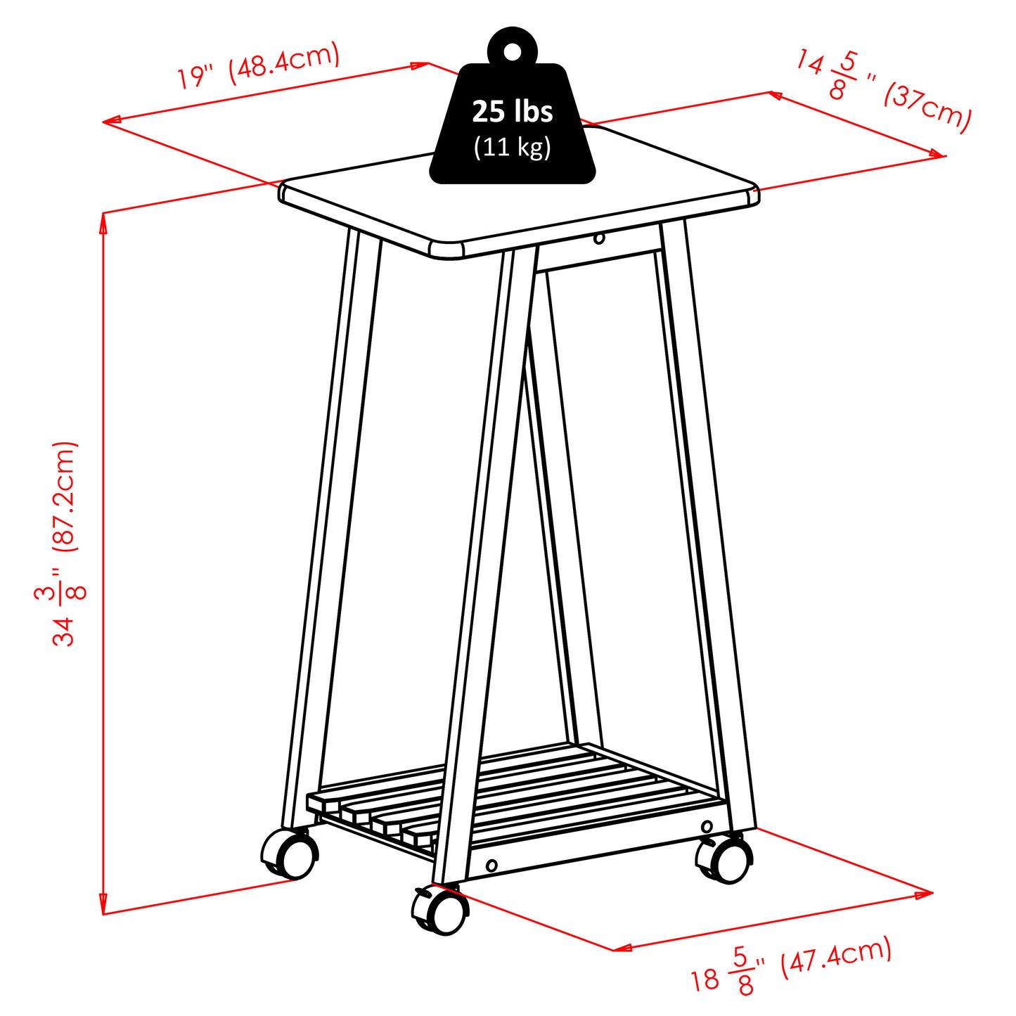 Adriel 5-Pc Snack Table Set, Coffee