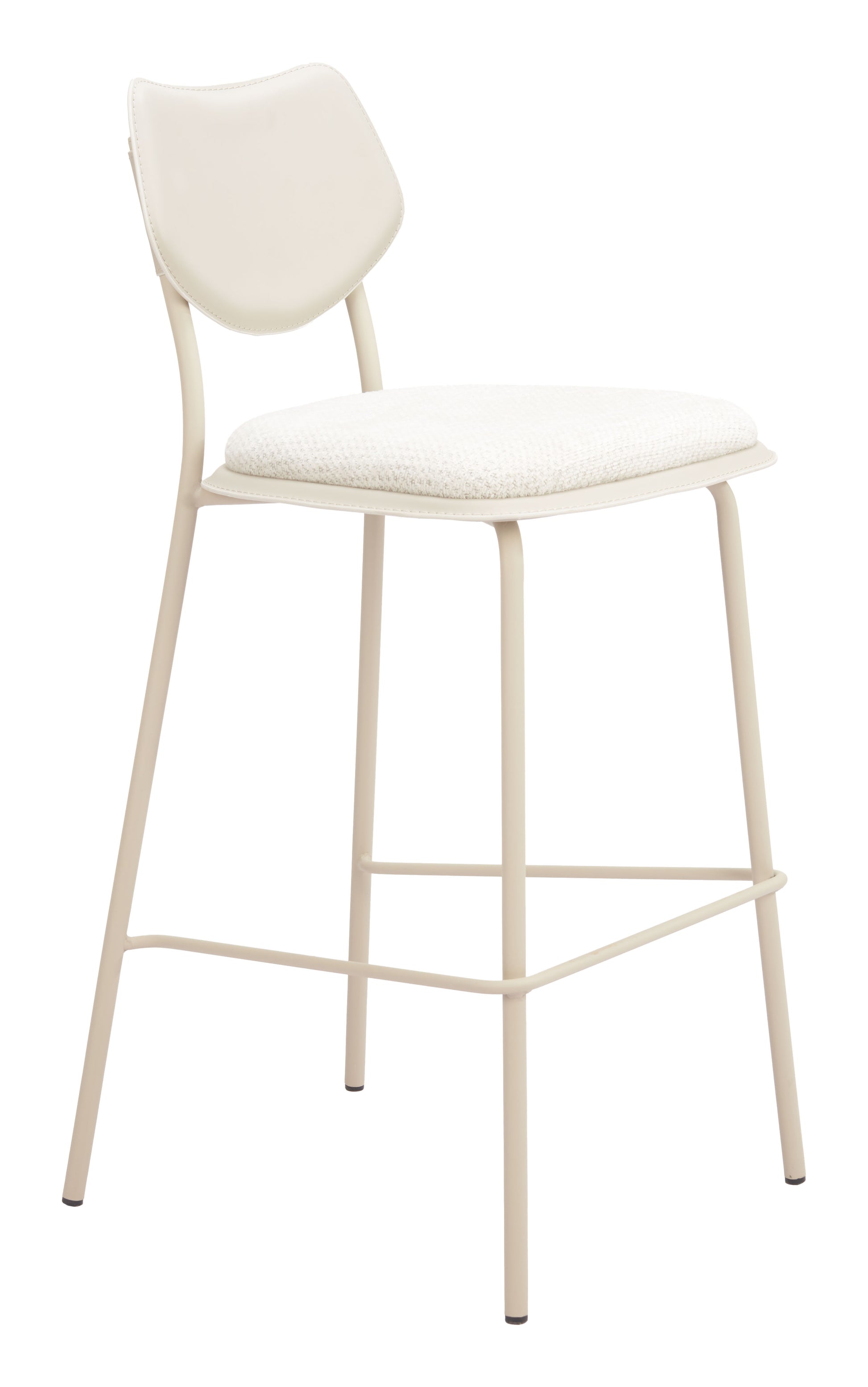 Zeal Barstool (Set of 4) Light Gray & Beige