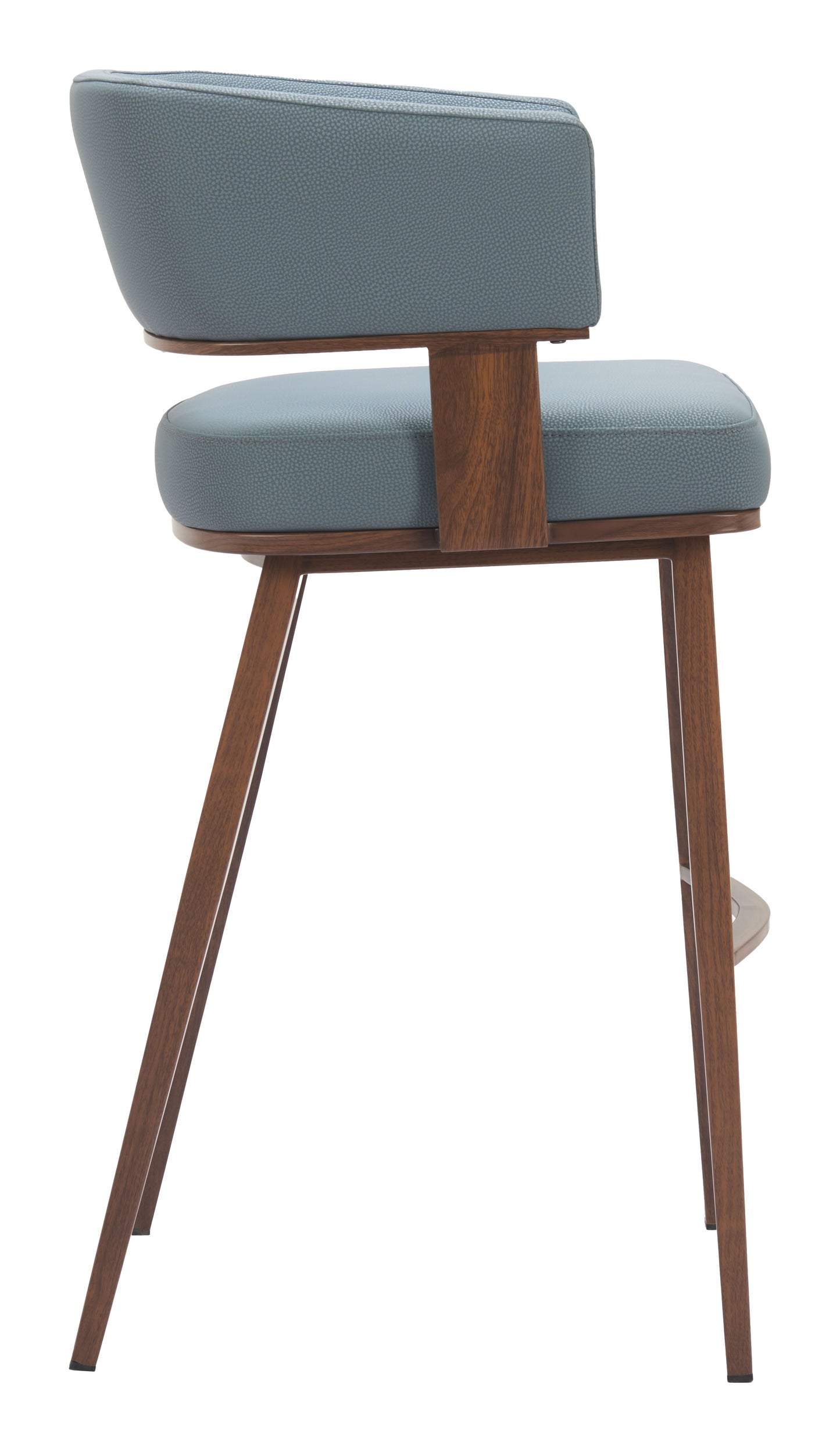 Poise Barstool Azure Gray & Walnut - 2